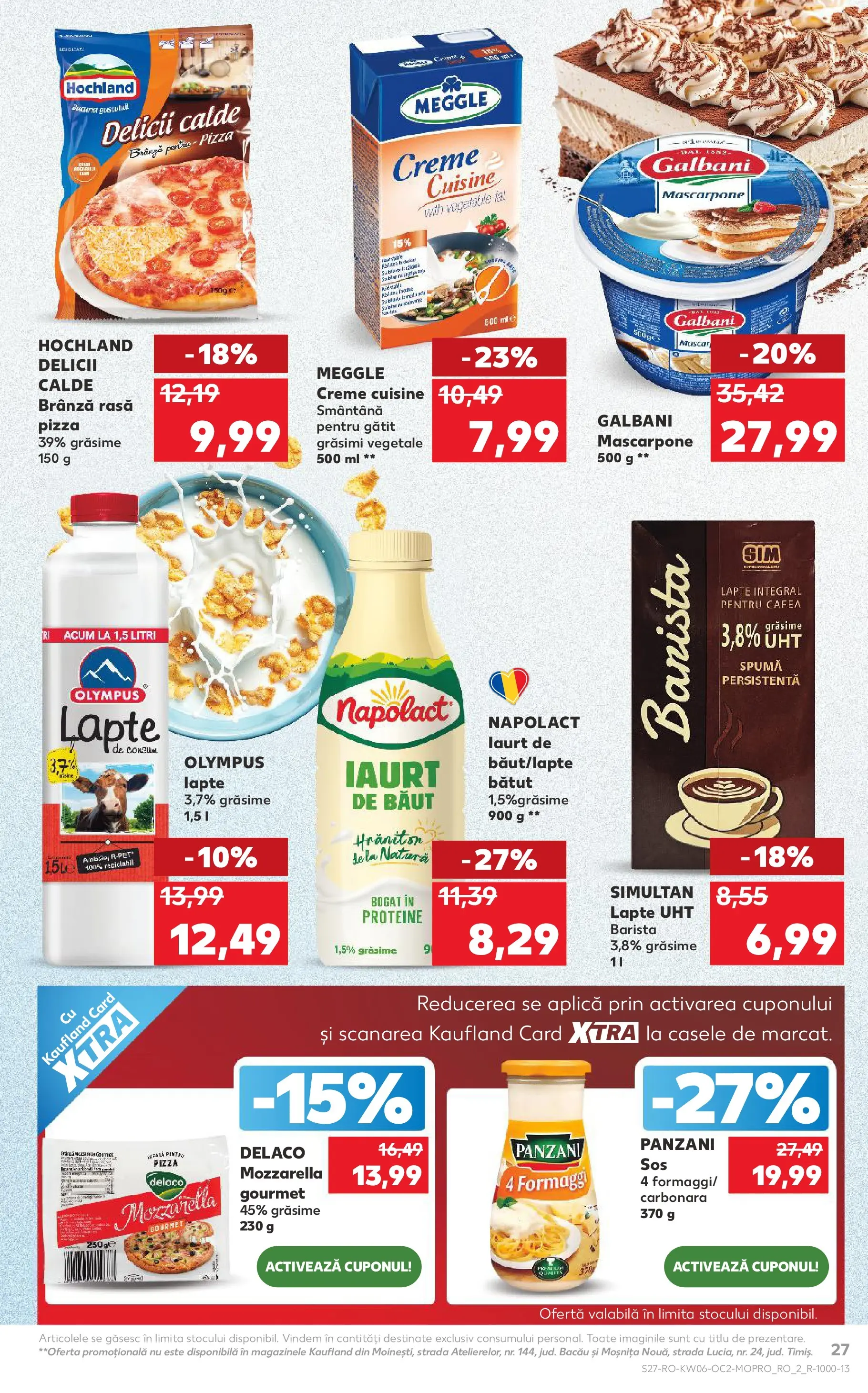 Catalog Kaufland 4 - 9 Februarie 2026 | Pagina 27 | Produse: Light Kedi Konservesi, Lapte, Mascarpone, Sos