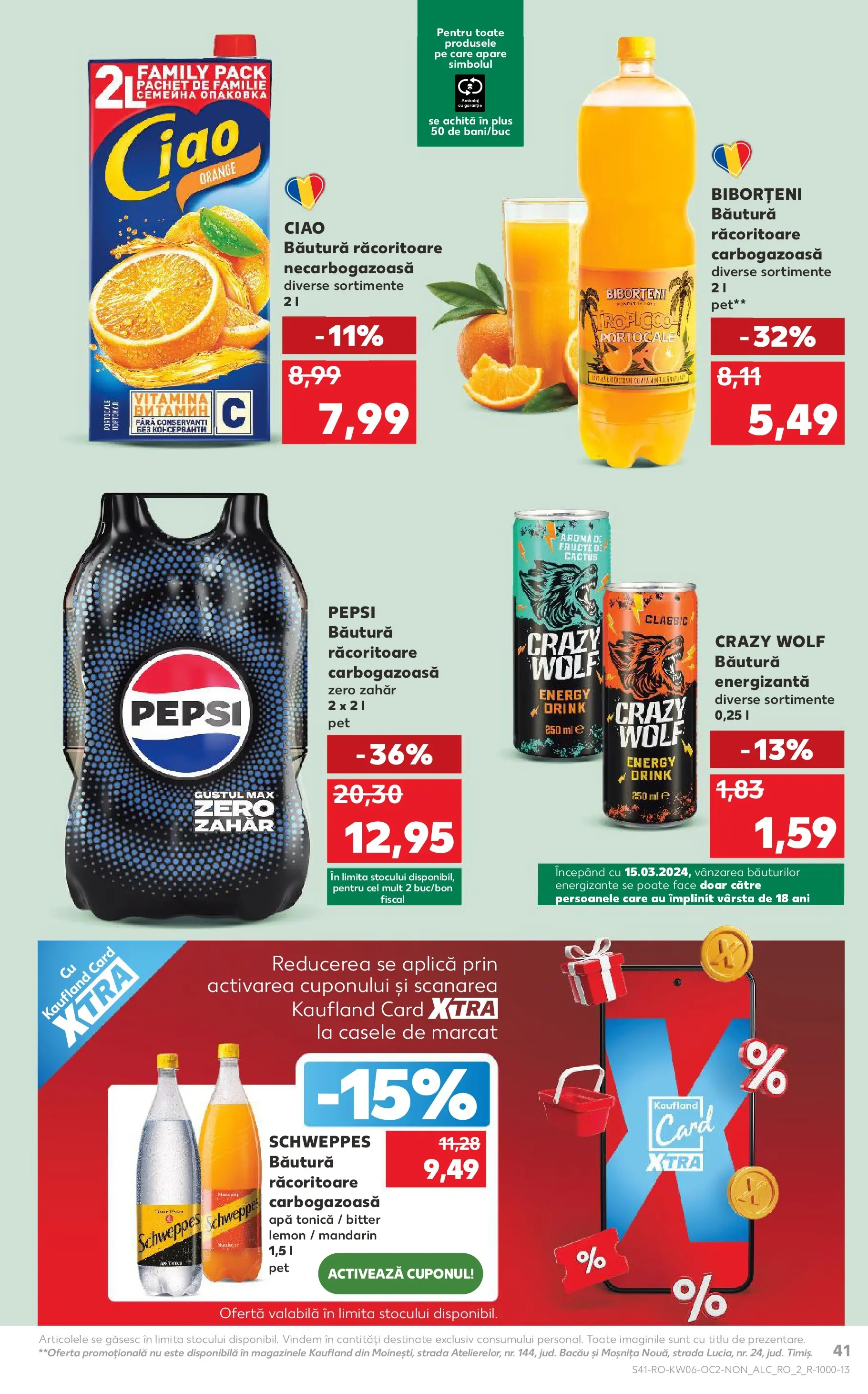 Catalog Kaufland 4 - 9 Februarie 2026 | Pagina 41 | Produse: Băutură energizantă, Portocale, Apă, Fructe