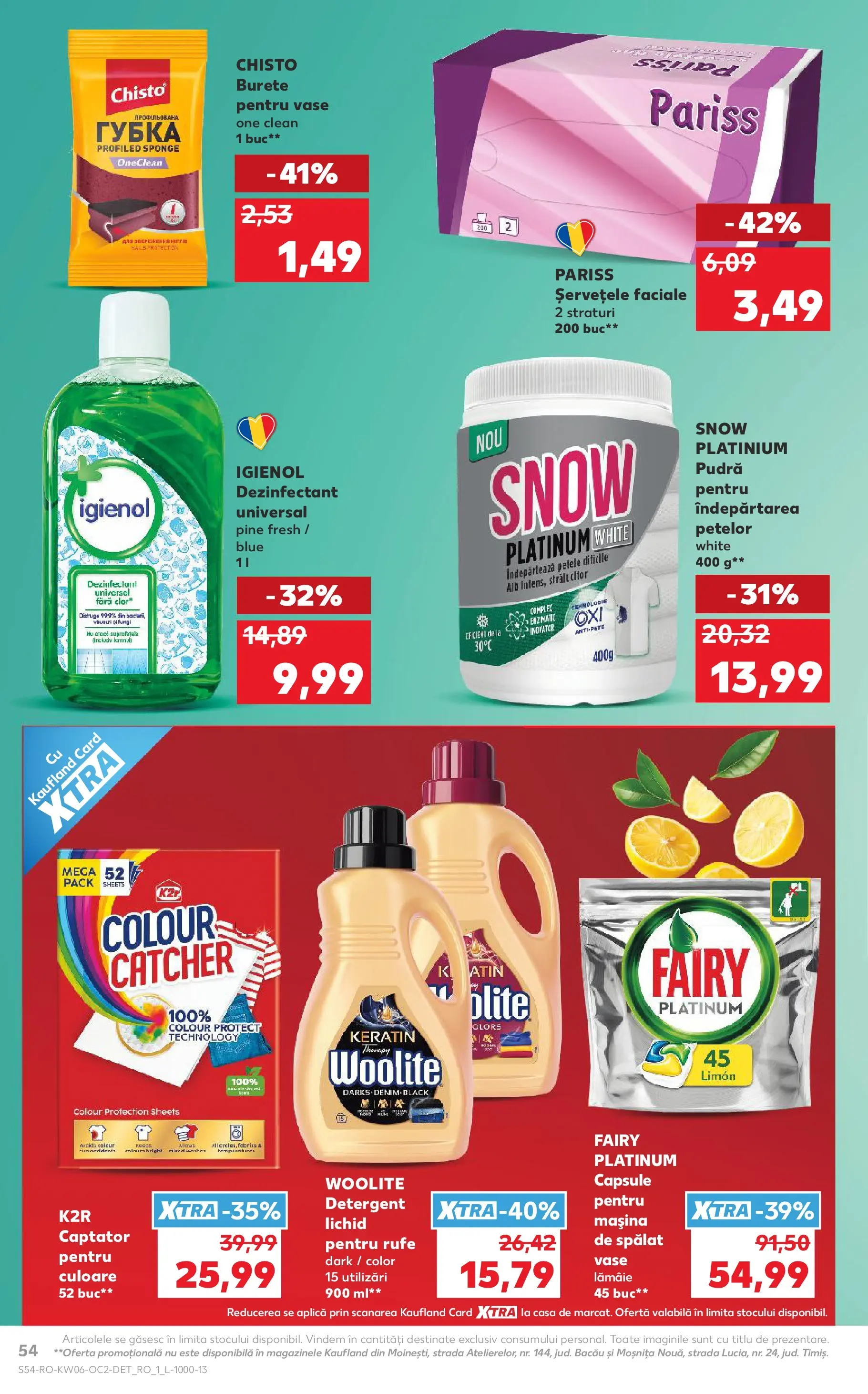 Catalog Kaufland 4 - 9 Februarie 2026 | Pagina 54 | Produse: Mașină De Spălat, Burete, Îndepărtarea petelor, Capsule pentru mașina de spălat