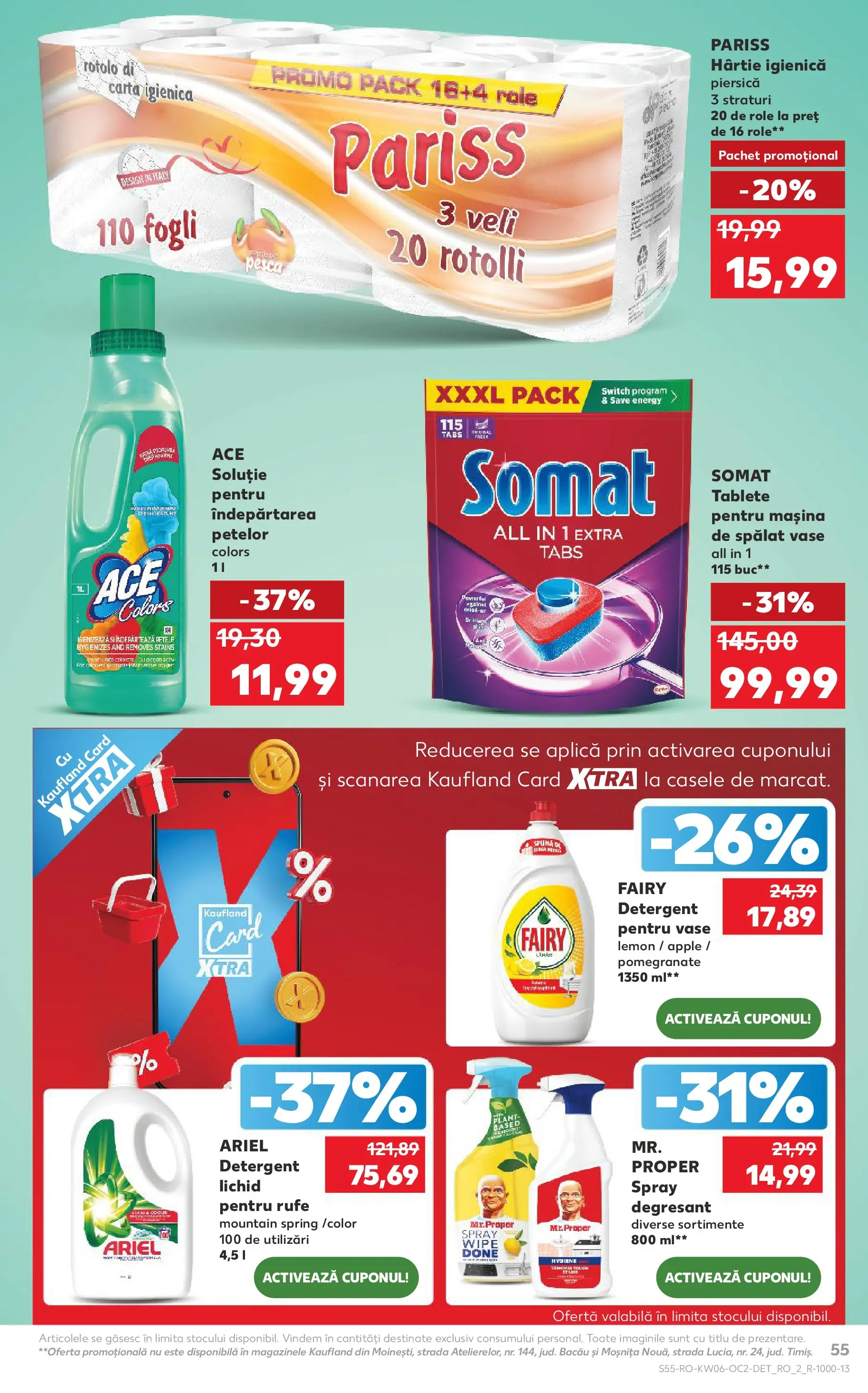 Catalog Kaufland 4 - 9 Februarie 2026 | Pagina 55 | Produse: Mașină De Spălat, Mașină De Spălat Vase, Detergent, Tablete pentru mașina de spălat