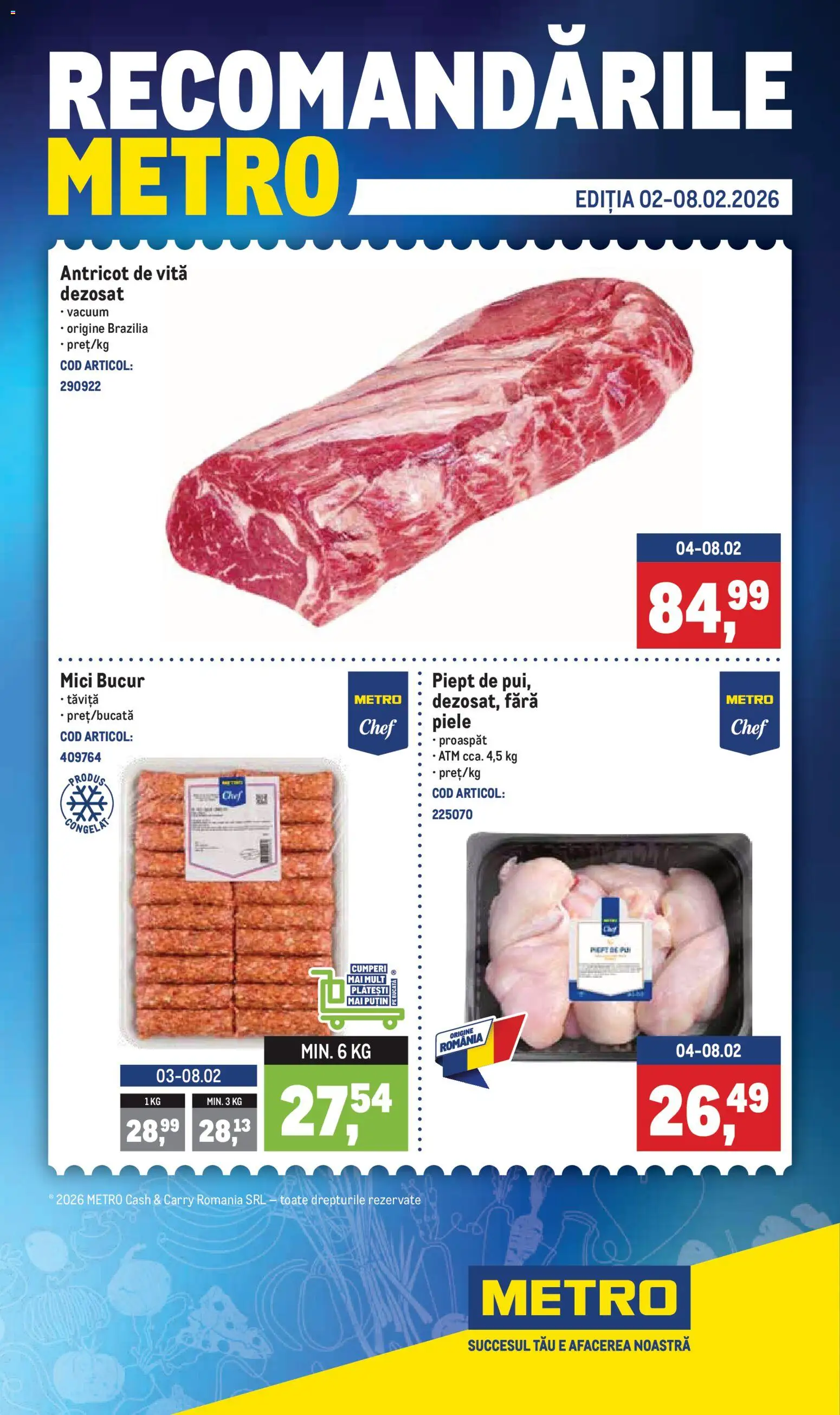 Catalog METRO 2 - 7 Februarie 2026 | Pagina 1 | Produse: Yağ sökücü, Mici