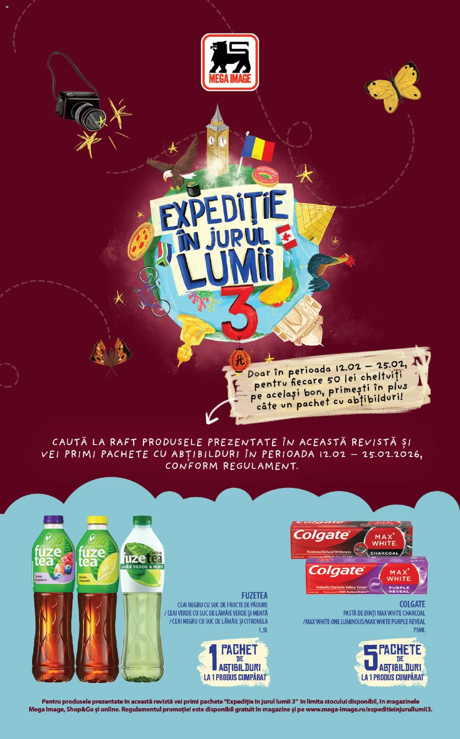 Catalog Mega Image 12 - 24 Februarie 2026 | Pagina 1 | Produse: Raft, Suc, Ceai, Lămâie