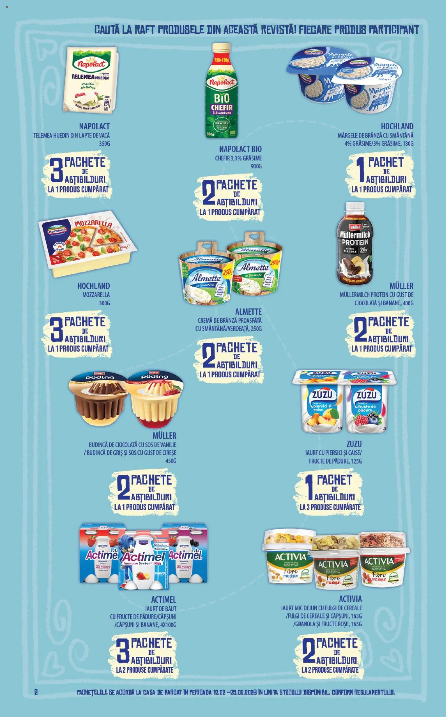 Catalog Mega Image 12 - 24 Februarie 2026 | Pagina 2 | Produse: Şerit ödül, Cremă de brânză, Smântână, Ahtapot