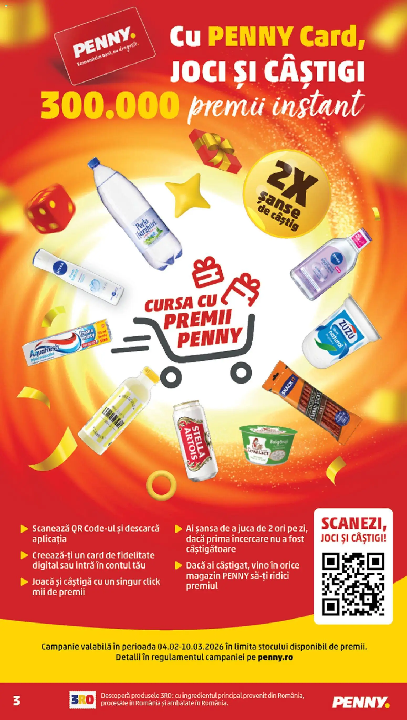 Catalog PENNY Market 4 - 9 Februarie 2026 | Pagina 3 | Produse: Iaurt, Deodorant, Cârnați