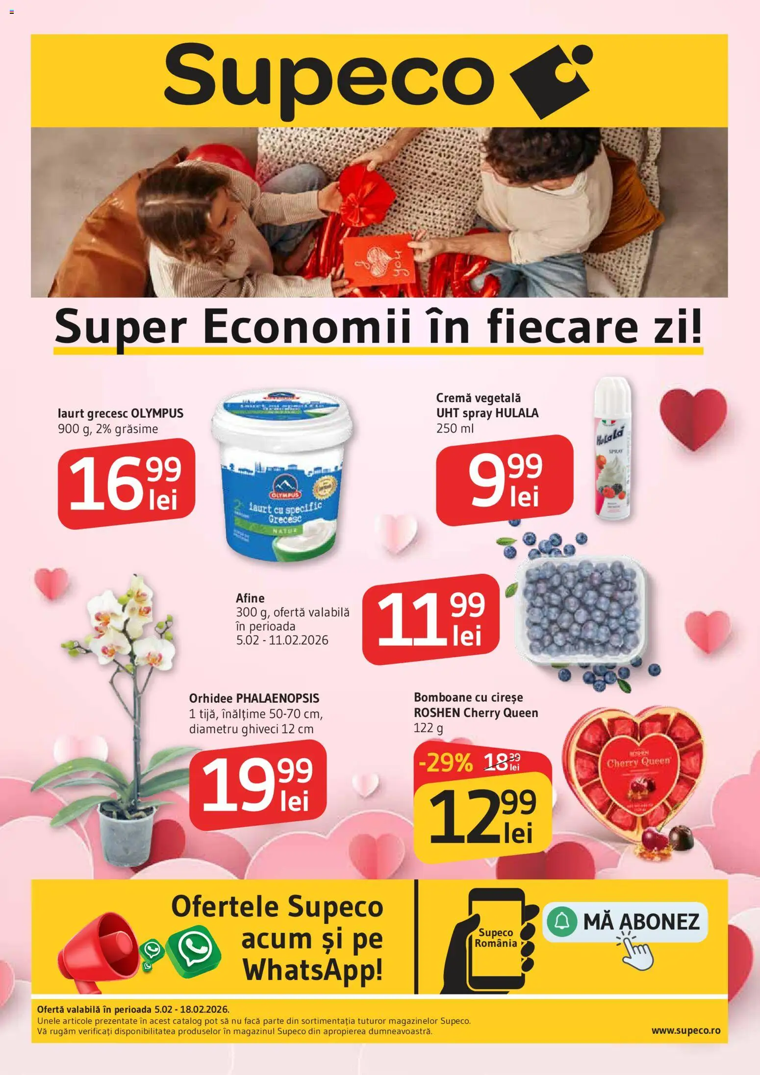 Catalog Supeco 5 - 17 Februarie 2026 | Pagina 1 | Produse: Afine, Orhidee, Bomboane, Cireșe
