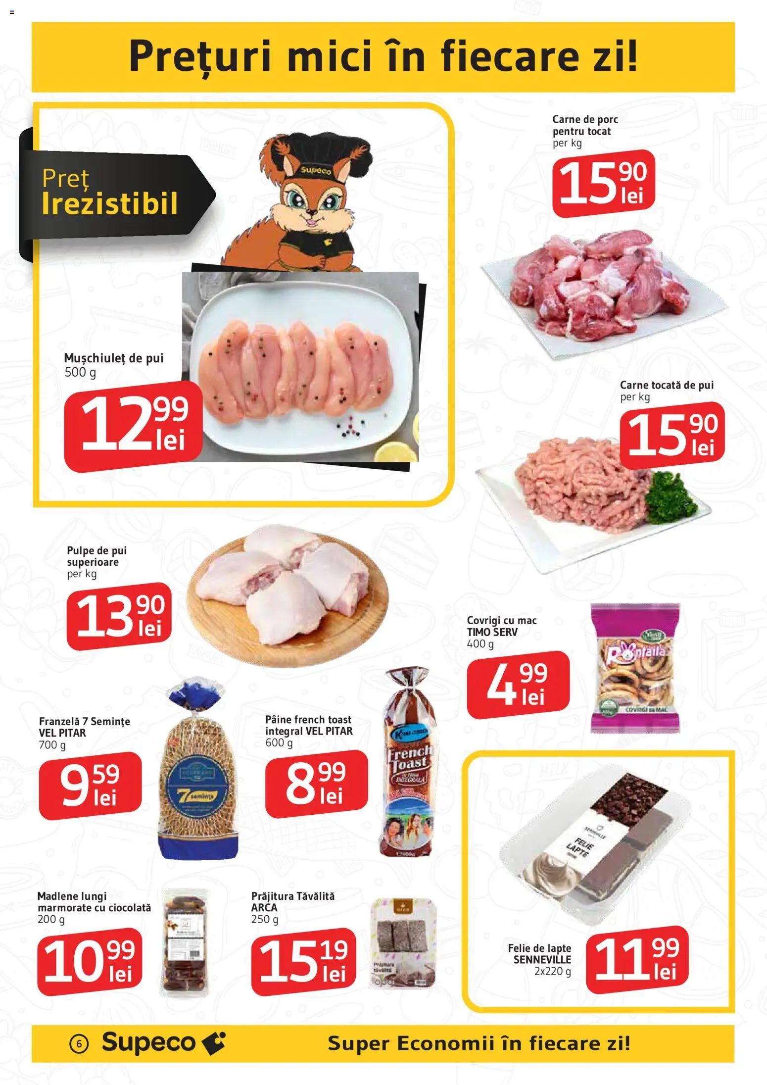 Catalog Supeco 5 - 17 Februarie 2026 | Pagina 6 | Produse: Hacıyatmaz Kedi Oyuncağı, Pâine, Ciocolată, Carne tocată