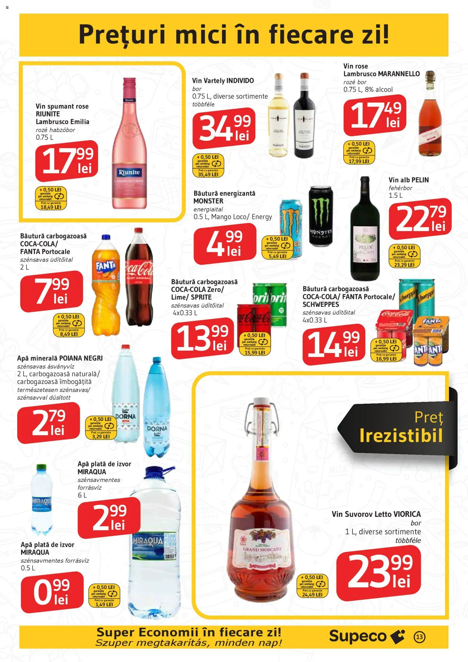 Catalog Supeco 5 - 17 Februarie 2026 | Pagina 13 | Produse: Ekmek tahtası, Yazı tahtası kalemi, Vin, Băutură energizantă