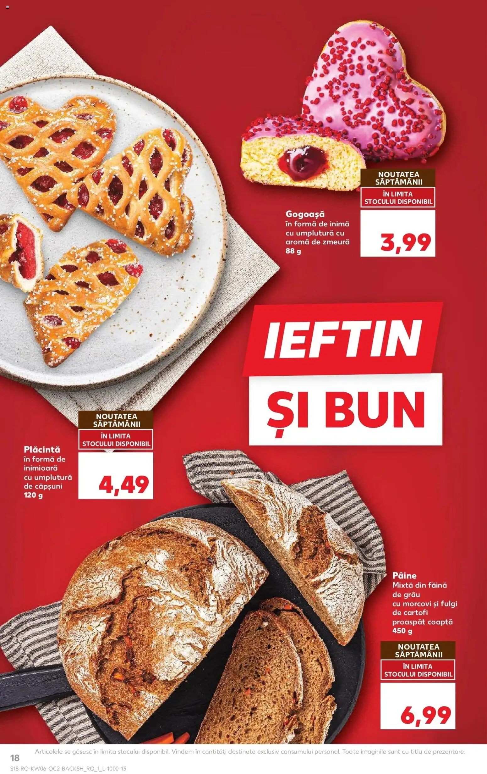 Catalog Kaufland 4 - 9 Februarie 2026 | Pagina 18 | Produse: Zmeură, Plăcintă, Pâine, Fulgi