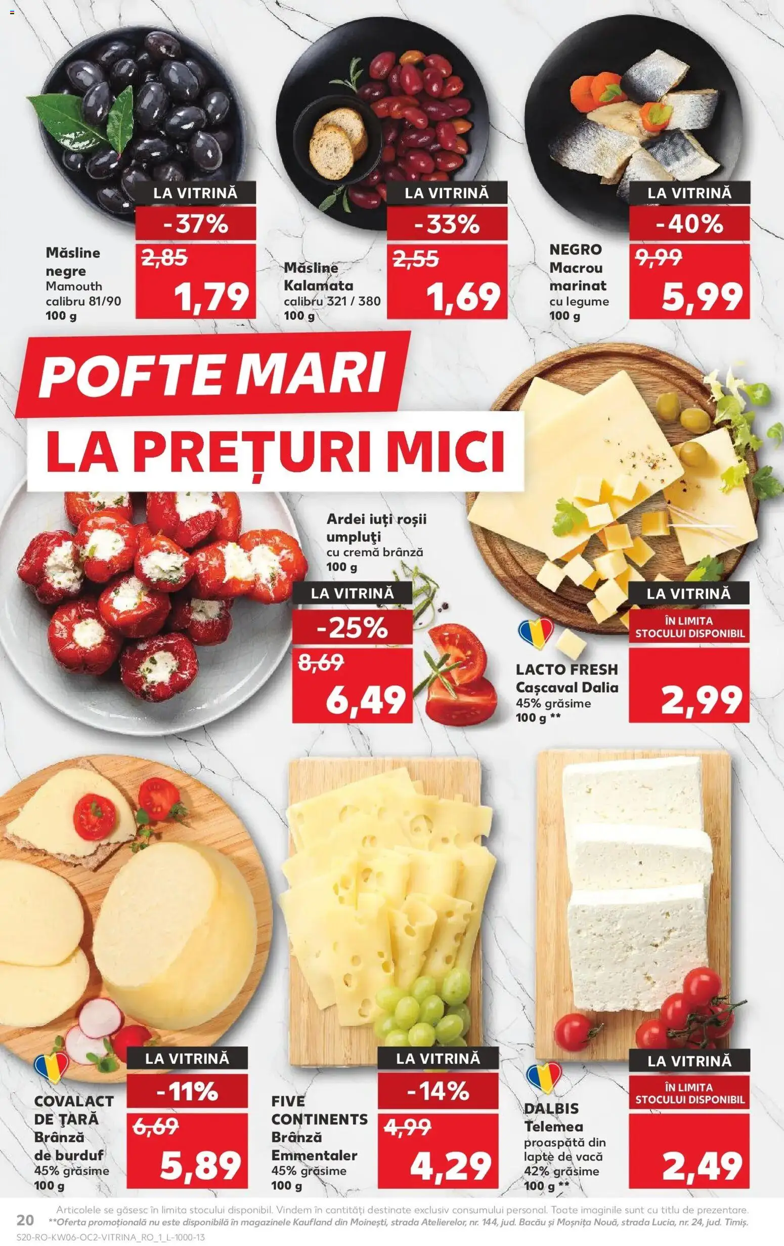 Catalog Kaufland 4 - 9 Februarie 2026 | Pagina 20 | Produse: Cașcaval, Măsline, Ardei, Legume