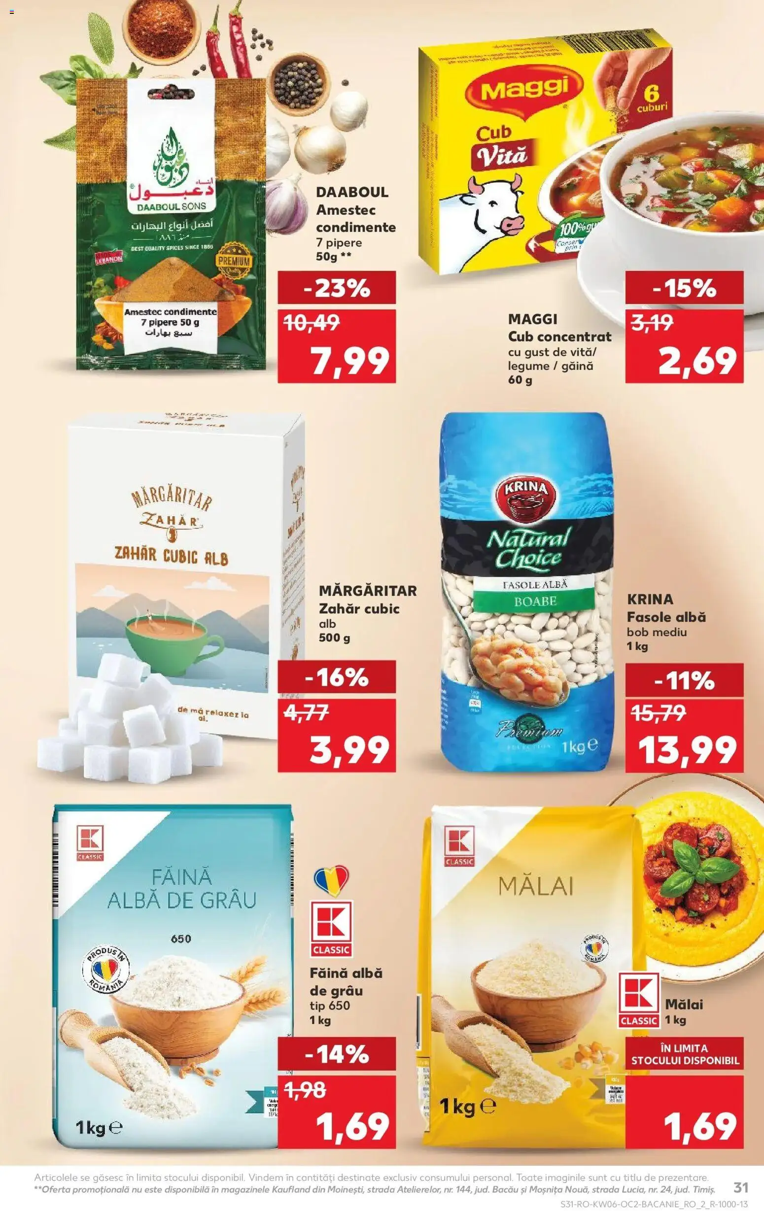 Catalog Kaufland 4 - 9 Februarie 2026 | Pagina 31 | Produse: Mălai, Fasole albă, Condimente, Legume