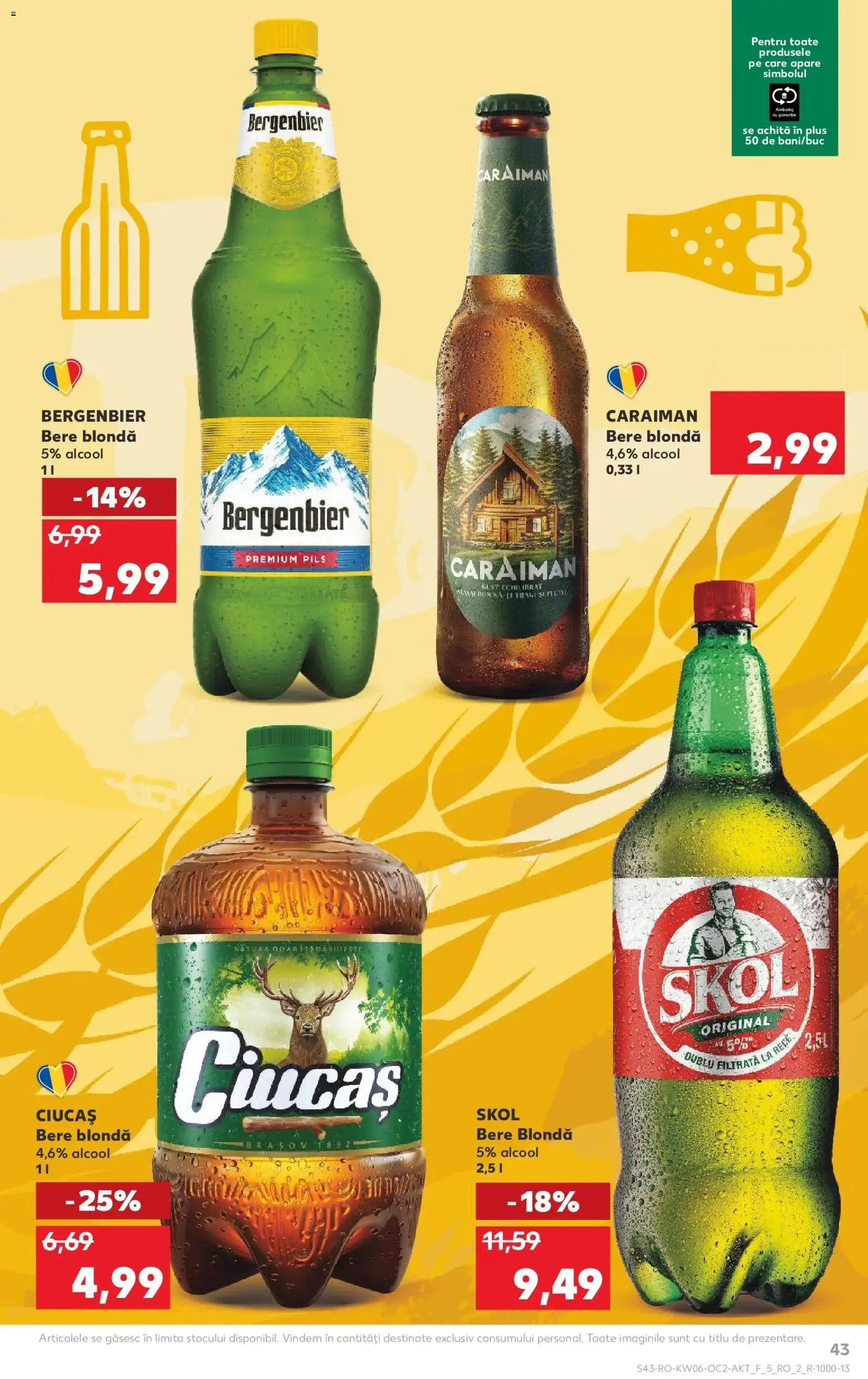 Catalog Kaufland 4 - 9 Februarie 2026 | Pagina 43 | Produse: Bere, Plastik Kulübe