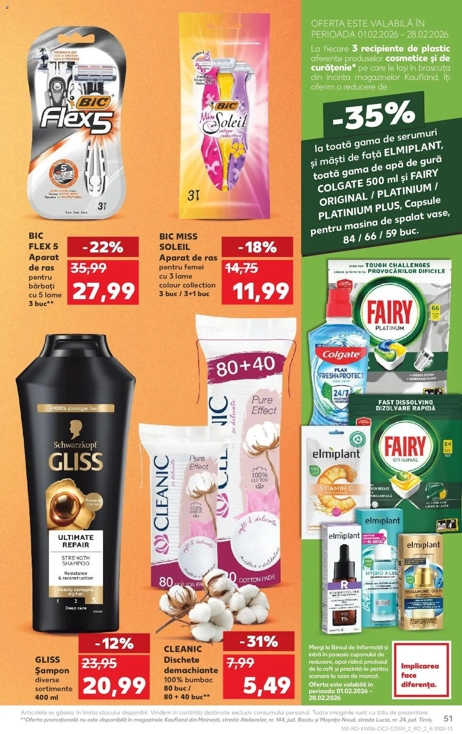 Catalog Kaufland 4 - 9 Februarie 2026 | Pagina 51 | Produse: Mașină De Spălat, Șampon, Apă de gură, Apă