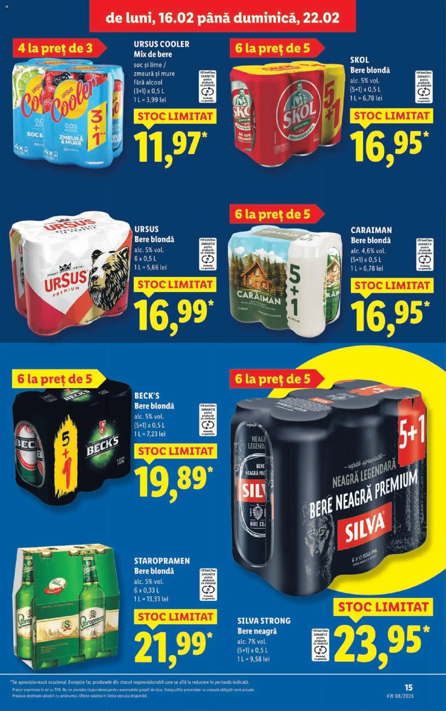 Catalog LIDL 16 - 21 Februarie 2026 | Pagina 15 | Produse: Lime, Zmeură, Bere