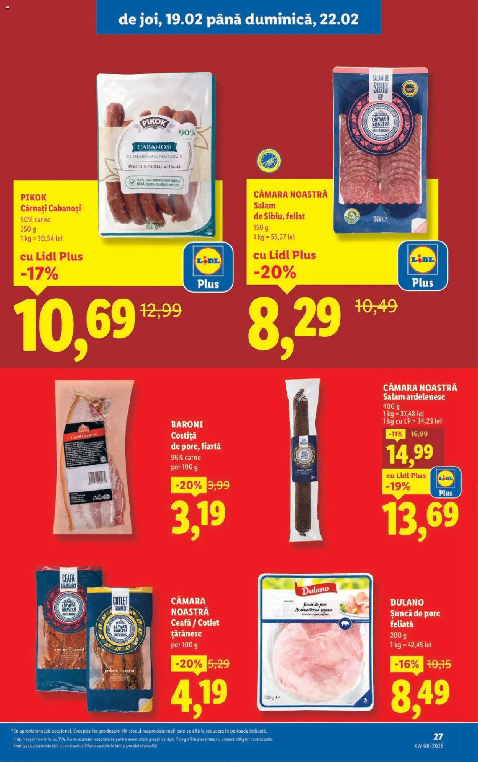 Catalog LIDL 16 - 21 Februarie 2026 | Pagina 27 | Produse: Lait de coco, Salam, Șuncă, Cârnați