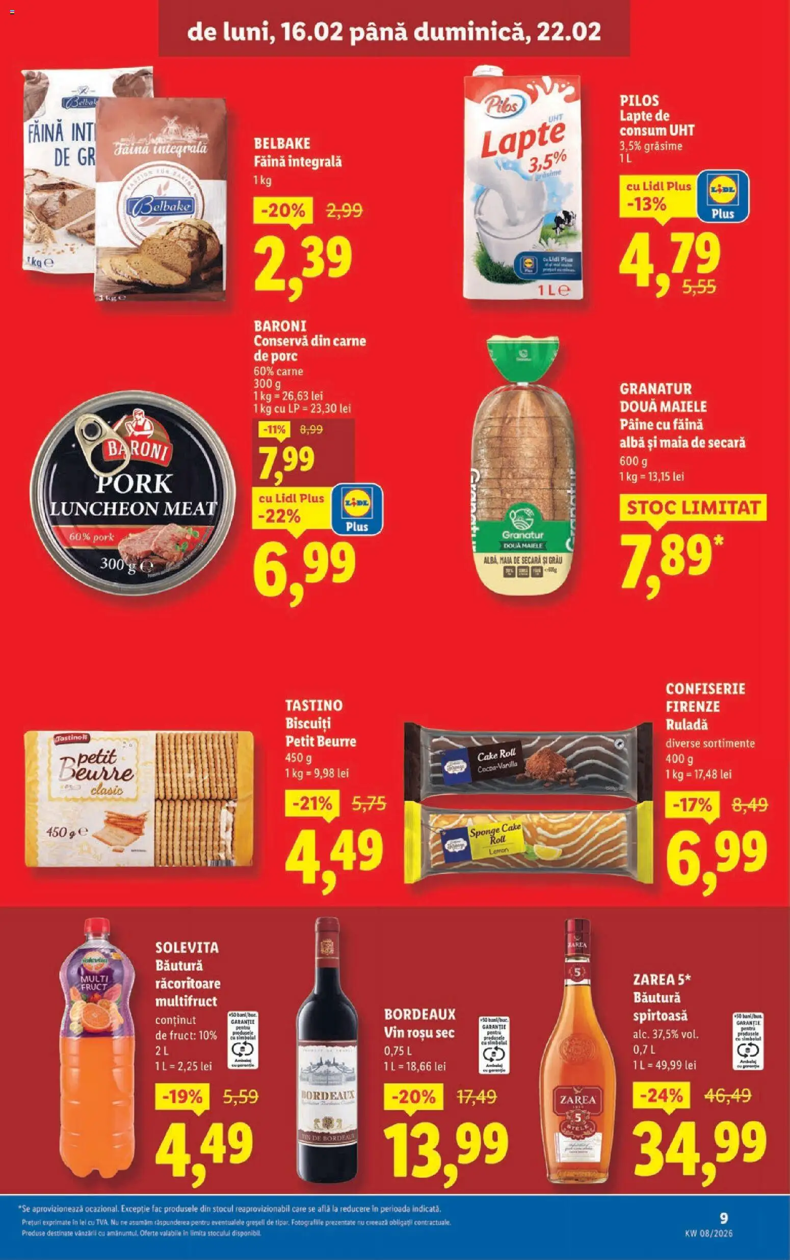 Catalog LIDL 16 - 21 Februarie 2026 | Pagina 9 | Produse: Vin, Carne De Porc, Făină, Biscuiți