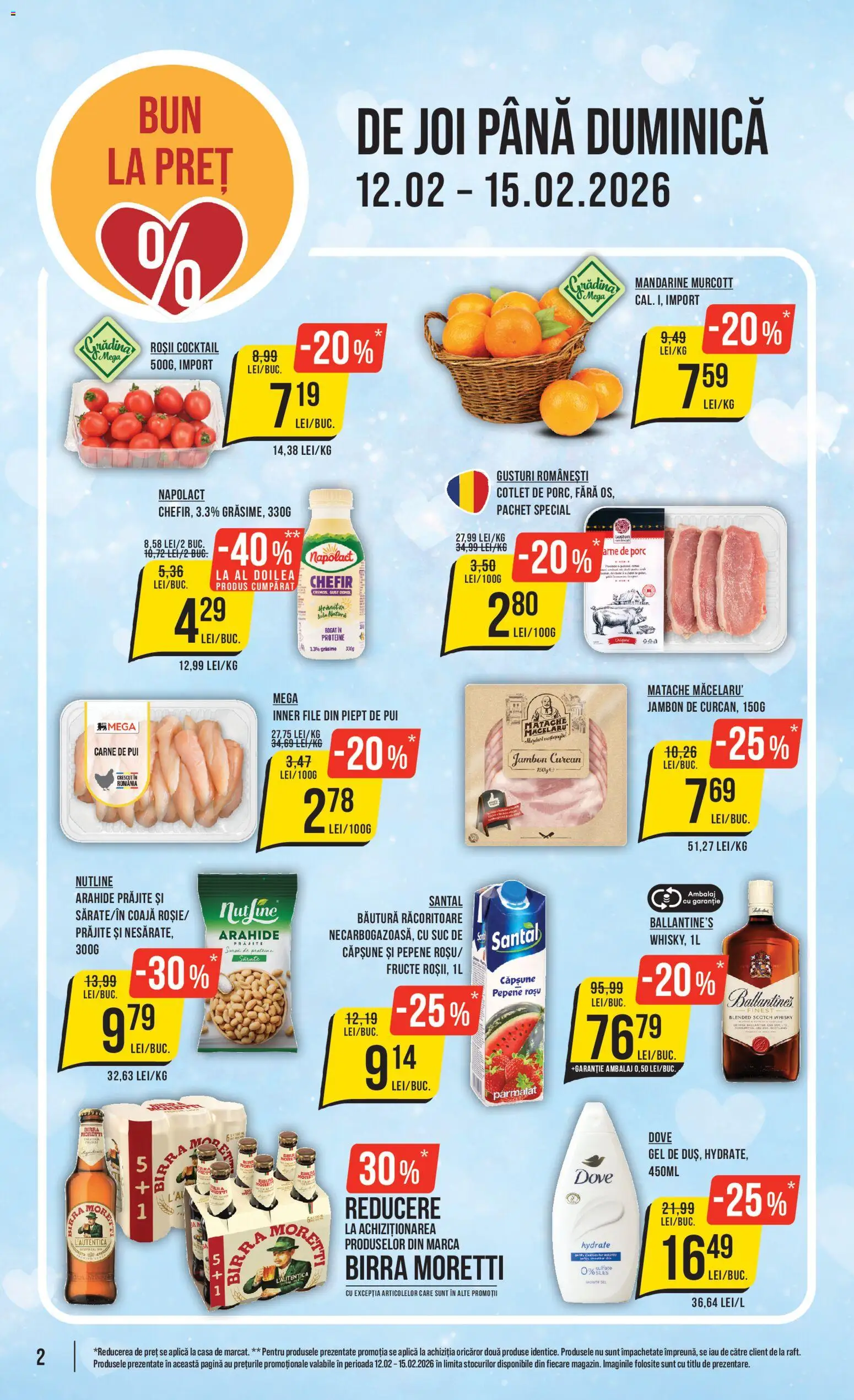 Catalog Mega Image 12 - 17 Februarie 2026 | Pagina 2 | Produse: Hacıyatmaz Kedi Oyuncağı, Arahide, Suc, Roșii