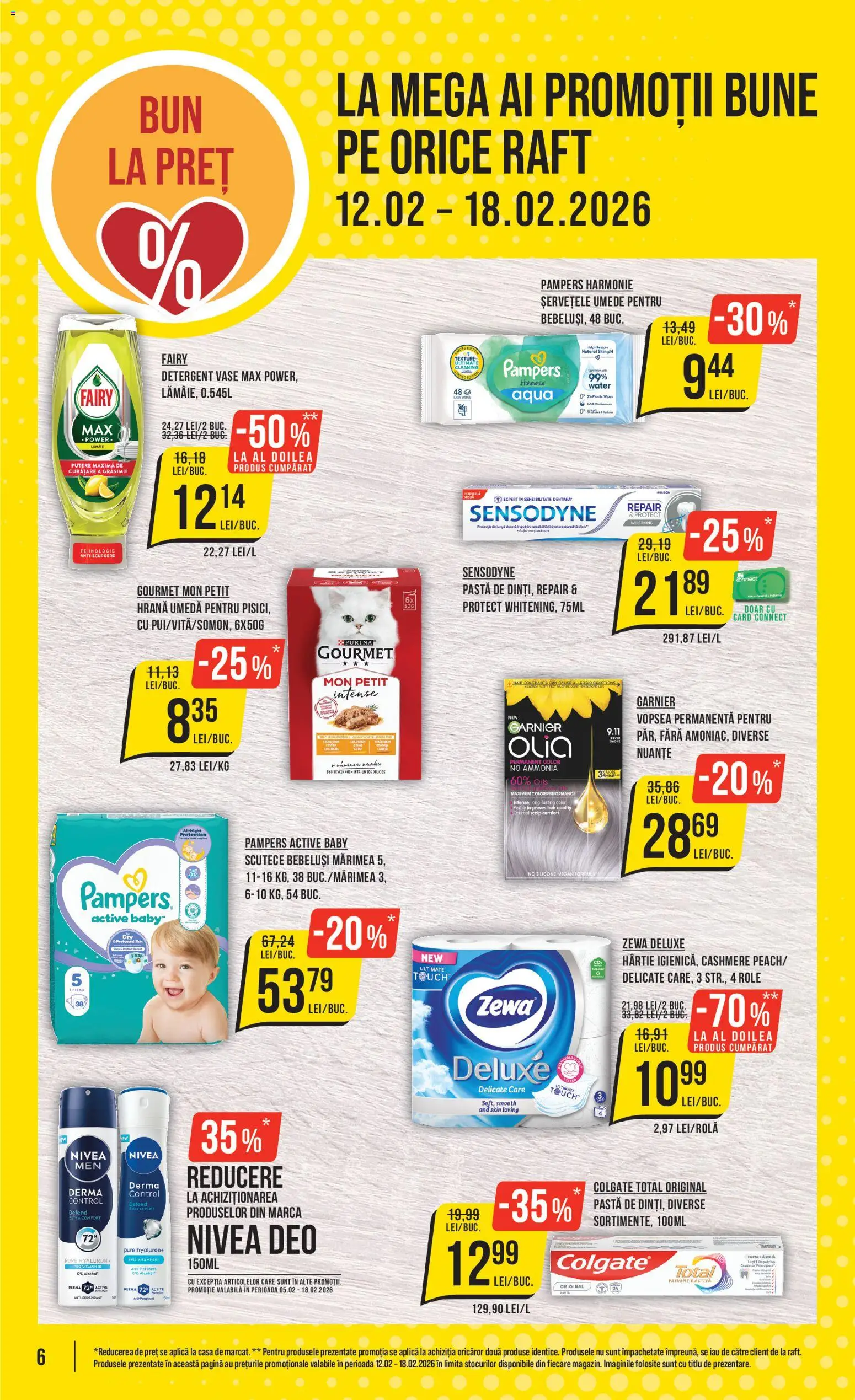 Catalog Mega Image 12 - 17 Februarie 2026 | Pagina 6 | Produse: Vopsea, Raft, Detergent, Șervețele umede