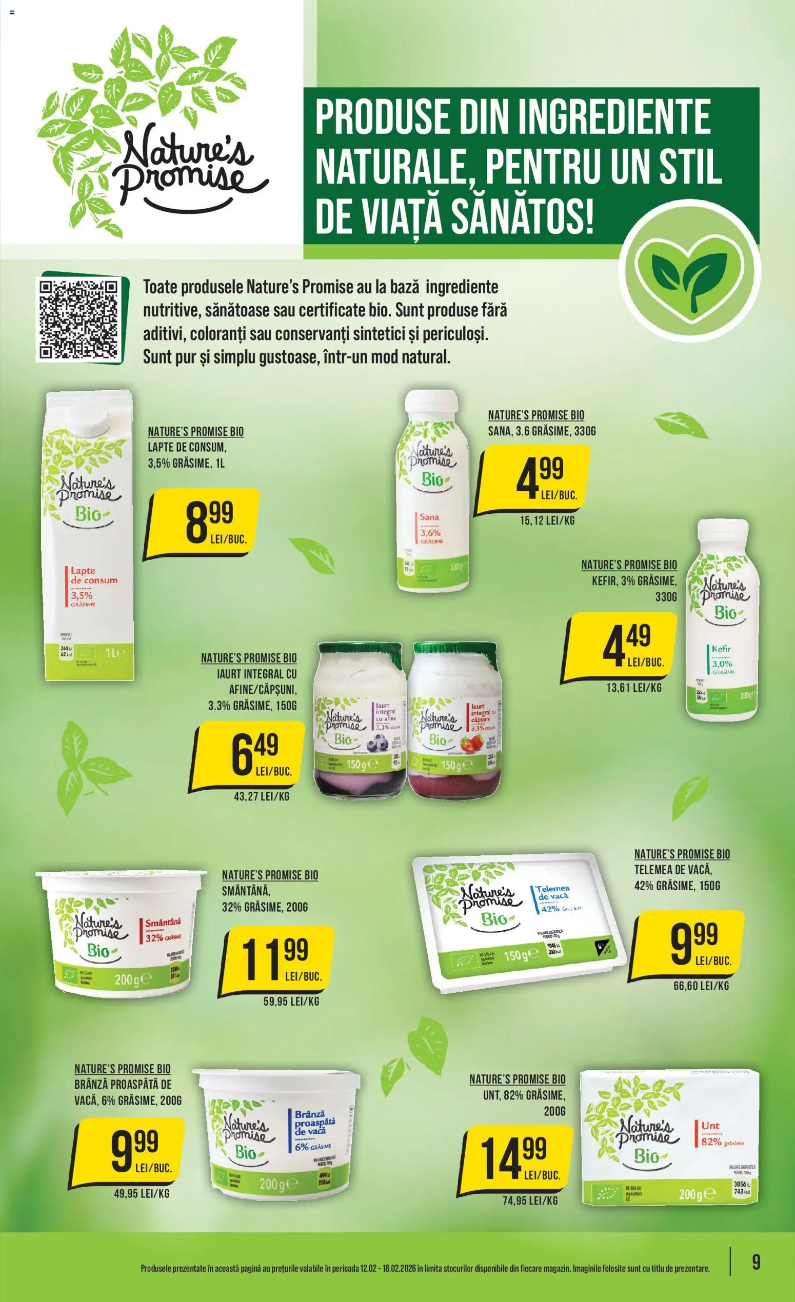 Catalog Mega Image 12 - 17 Februarie 2026 | Pagina 9 | Produse: Lapte, Kefir, Căpșuni, Smântână