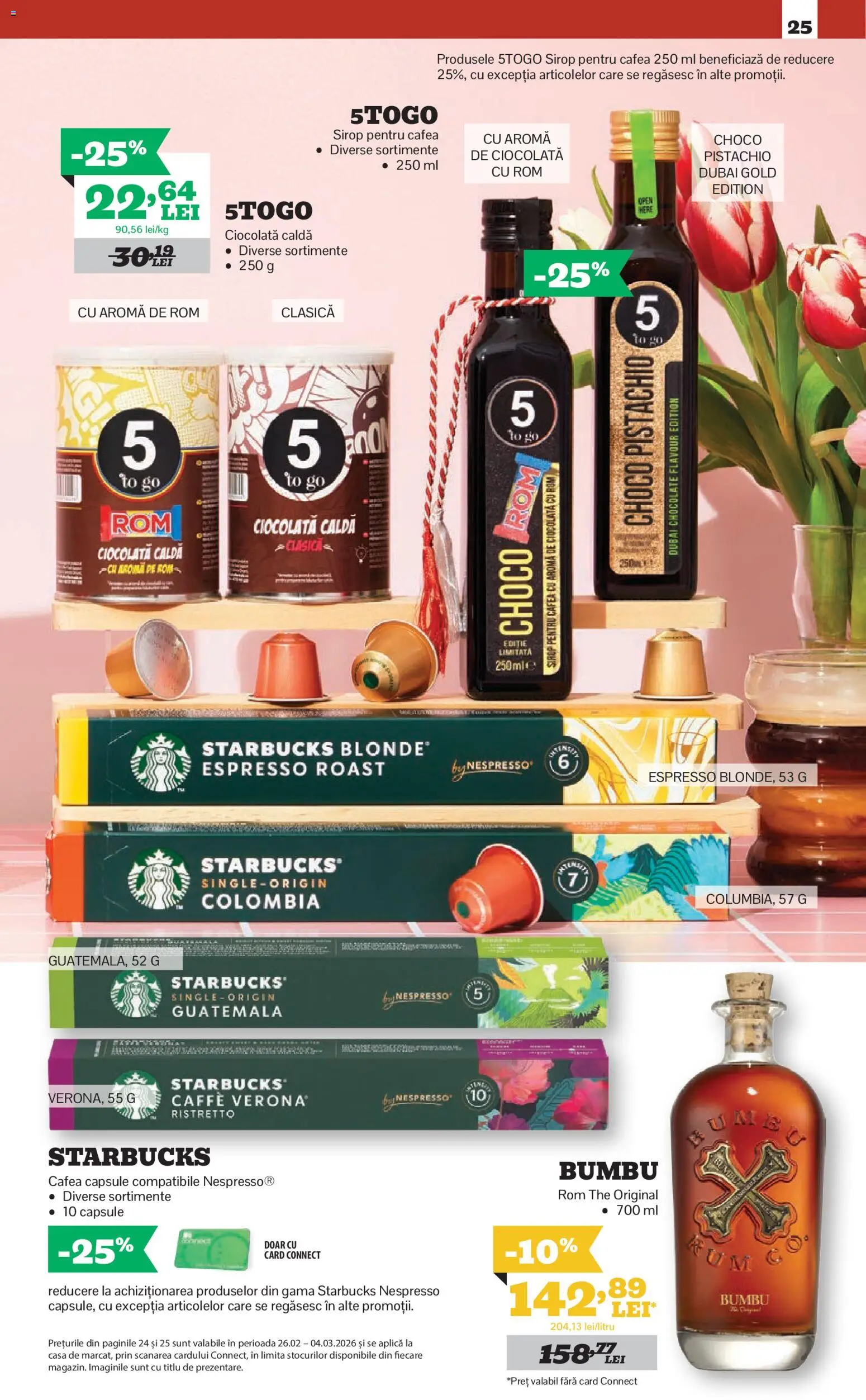 Catalog Mega Image 12 Februarie - 10 Martie 2026 | Pagina 25 | Produse: Cafea, Ciocolată, Rom, Sirop