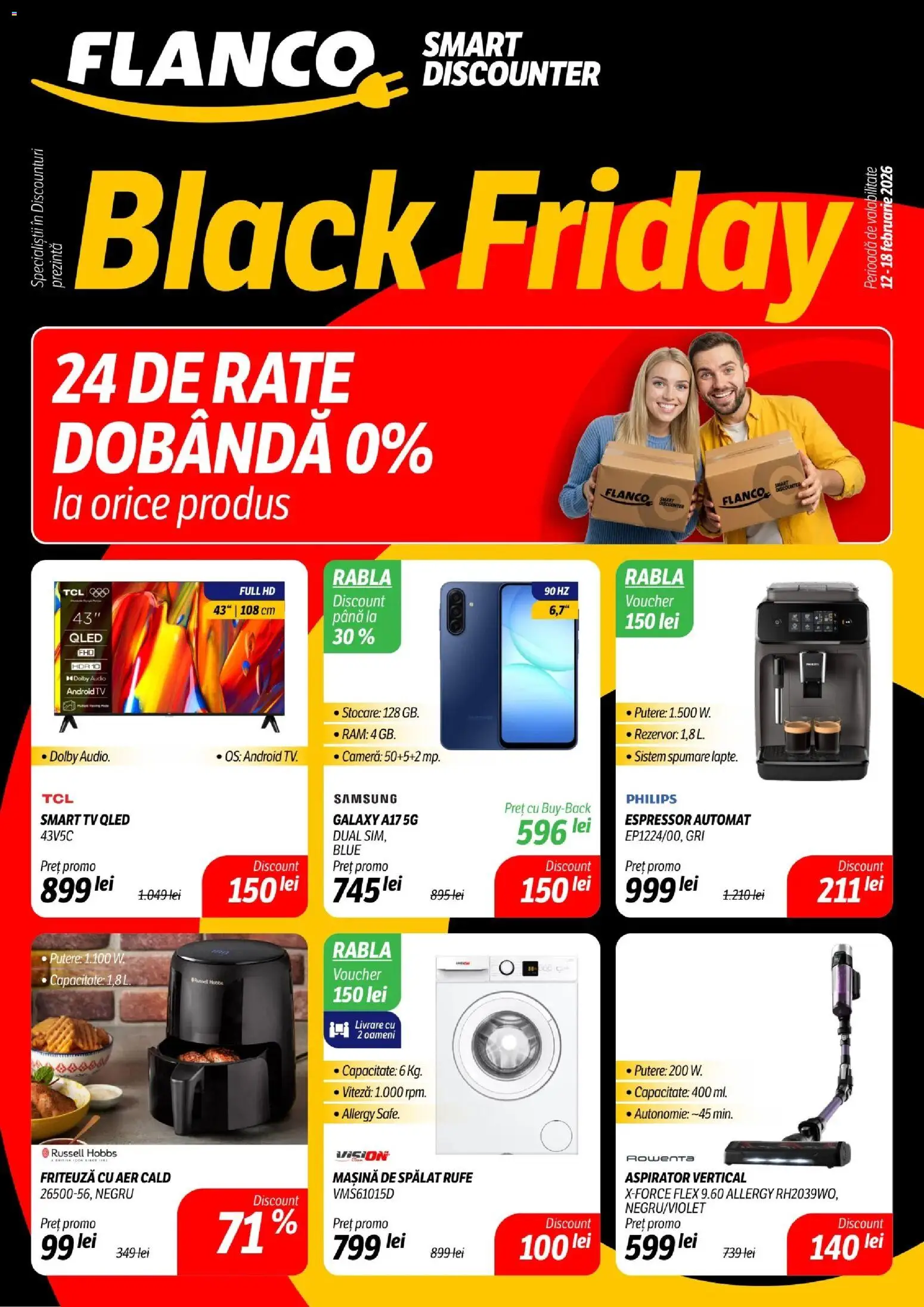 Catalog Flanco 12 - 17 Februarie 2026 | Pagina 1 | Produse: Enginar, Audio, Ginseng, Aspirator