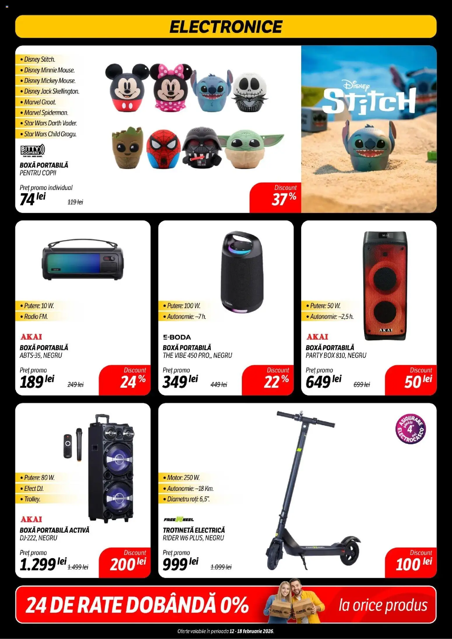 Catalog Flanco 12 - 17 Februarie 2026 | Pagina 7 | Produse: Radio, Trotinetă electrică, Trotinetă, Boxă portabilă
