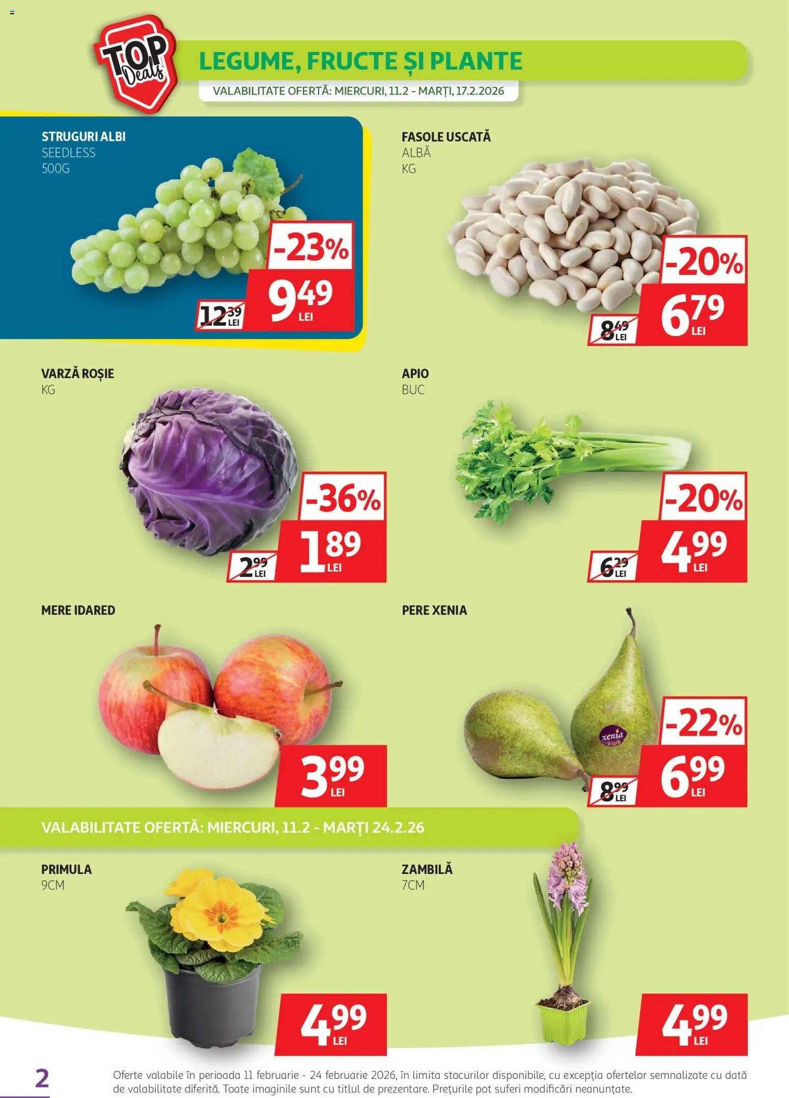 Catalog Auchan 11 - 23 Februarie 2026 | Pagina 2 | Produse: Varză, Struguri, Mere, Fructe