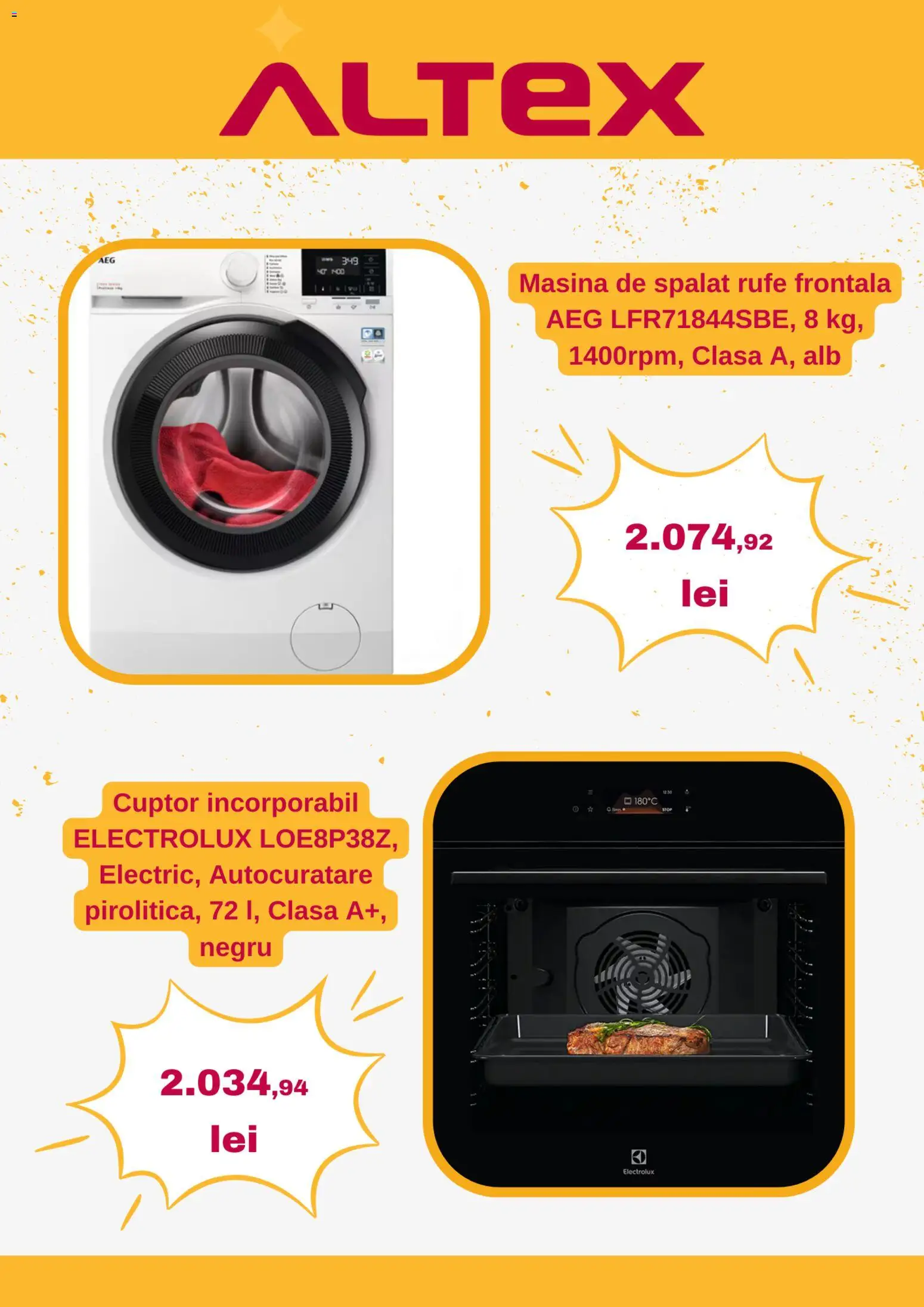 Catalog Altex 12 - 17 Februarie 2026 | Pagina 6 | Produse: Mașină De Spălat, Cuptor