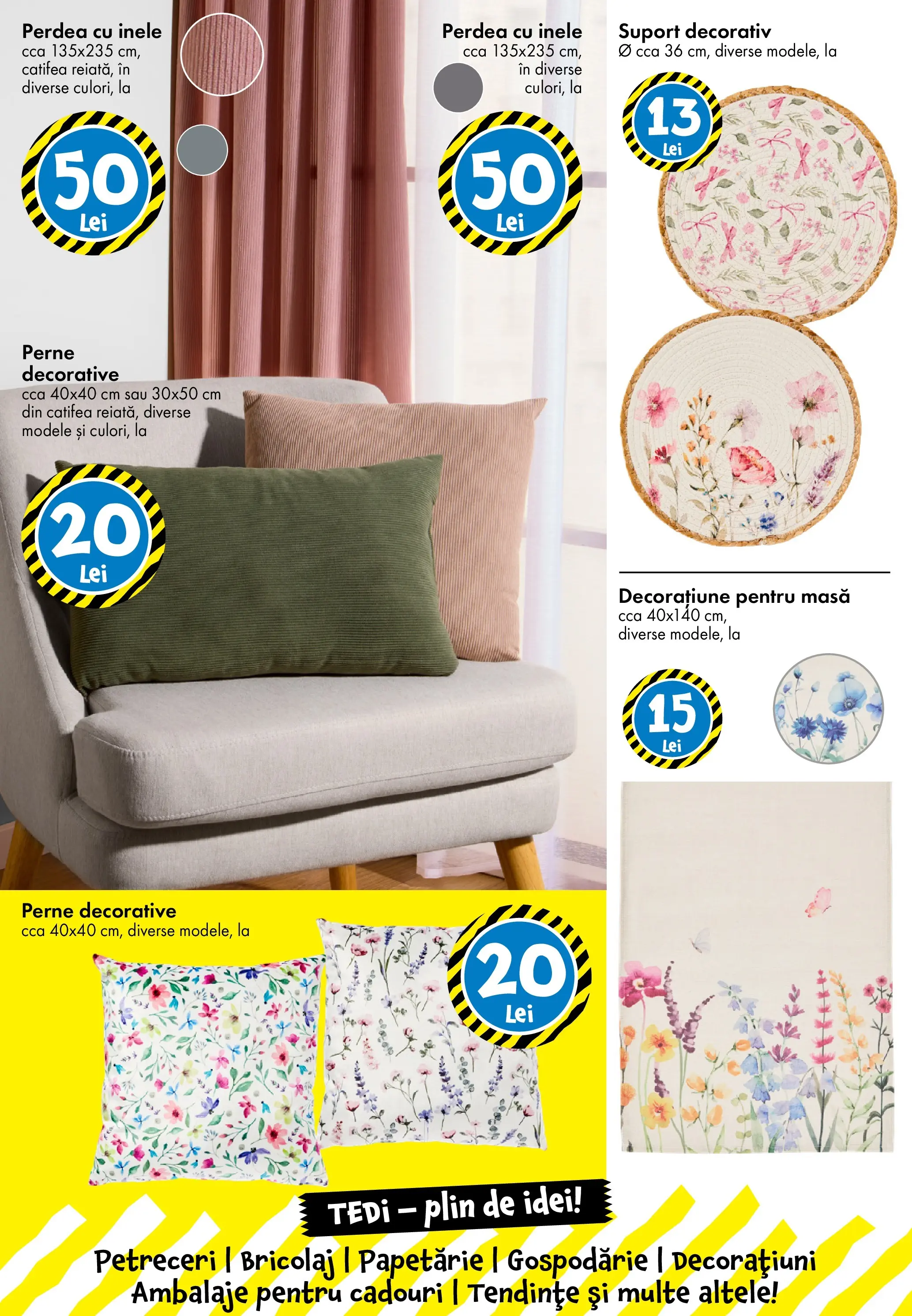 Catalog TEDi 13 - 21 Februarie 2026 | Pagina 9 | Produse: Masă, Perdea