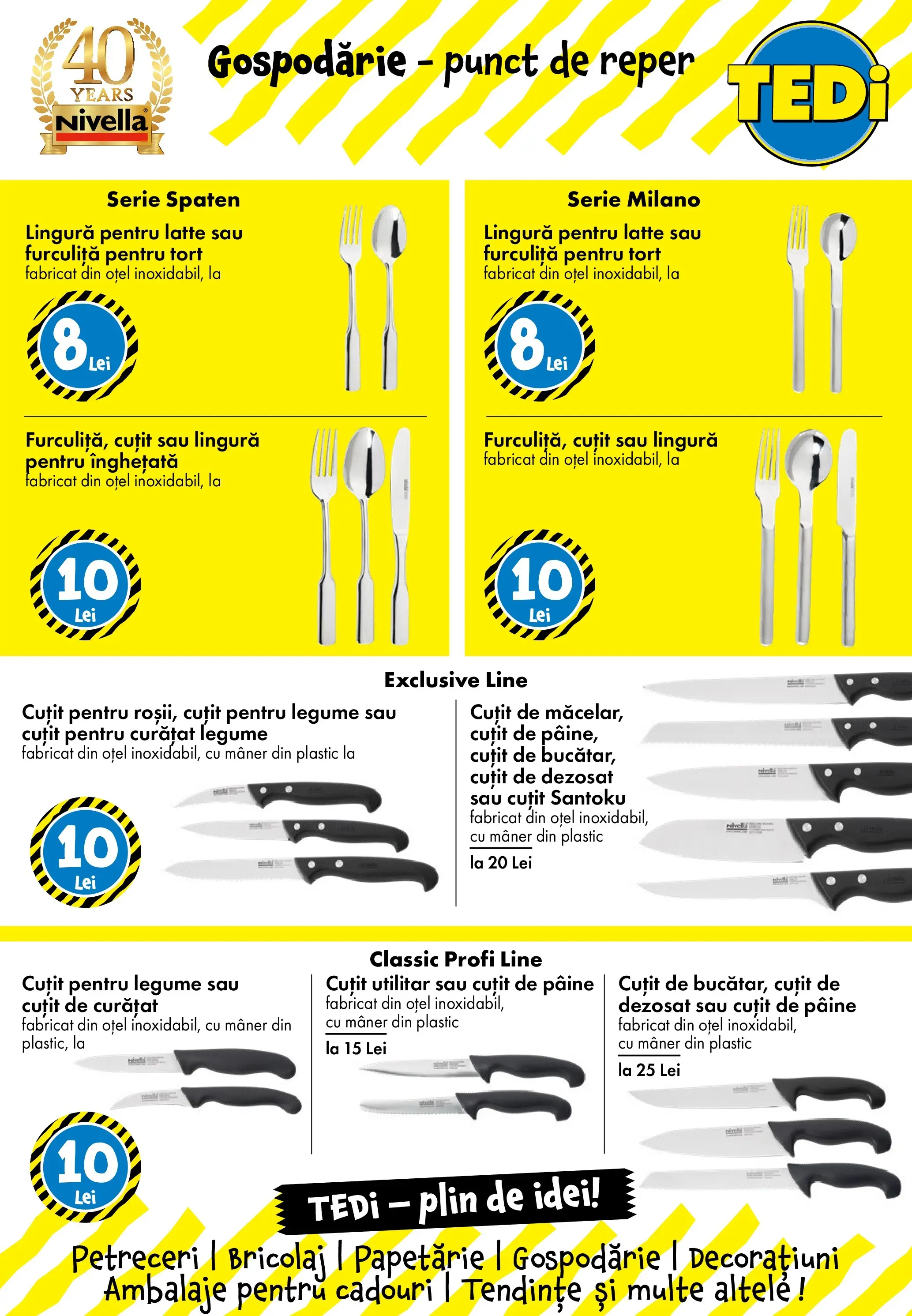Catalog TEDi 16 - 22 Februarie 2026 | Pagina 10 | Produse: Mâner, Cuțit, Pâine, Înghețată