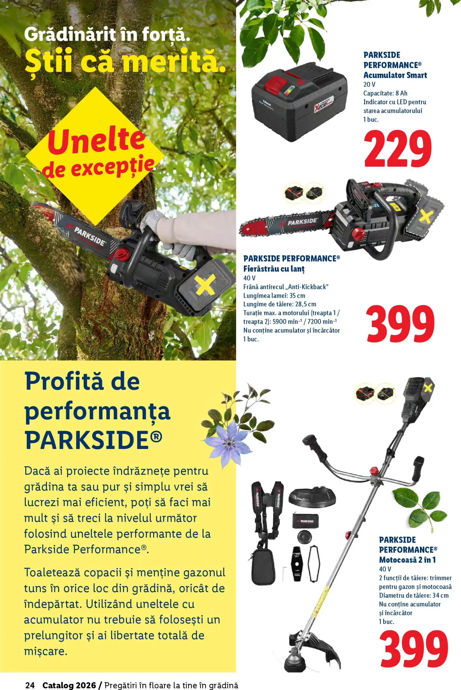 Catalog LIDL 19 Februarie - 4 Aprilie 2026 | Pagina 24 | Produse: Trimmer, Încărcător, Prelungitor, Babak