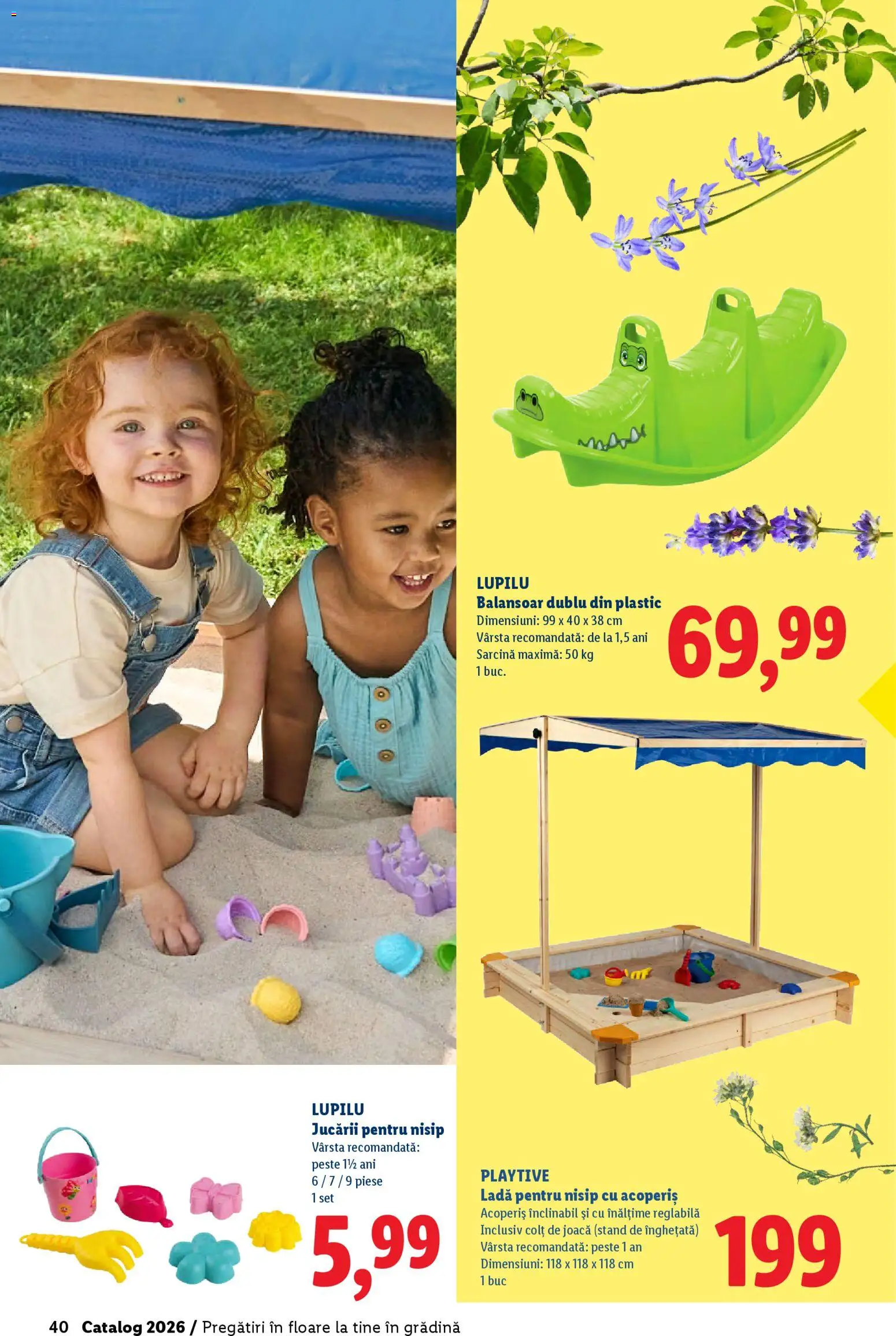 Catalog LIDL 19 Februarie - 4 Aprilie 2026 | Pagina 40 | Produse: Balansoar, Pește, Înghețată