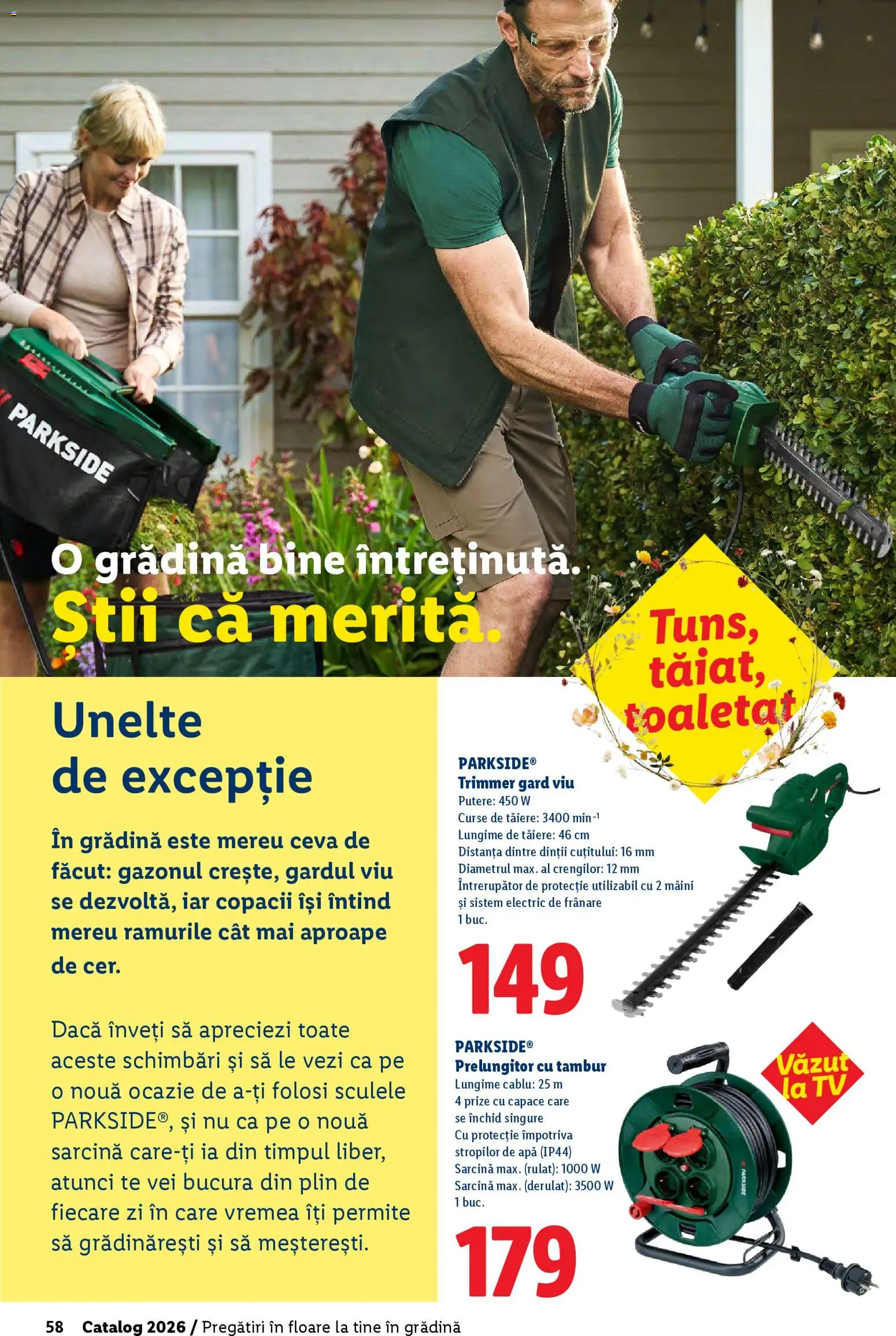 Catalog LIDL 19 Februarie - 4 Aprilie 2026 | Pagina 58 | Produse: Trimmer, Prize, Prelungitor, Cablu