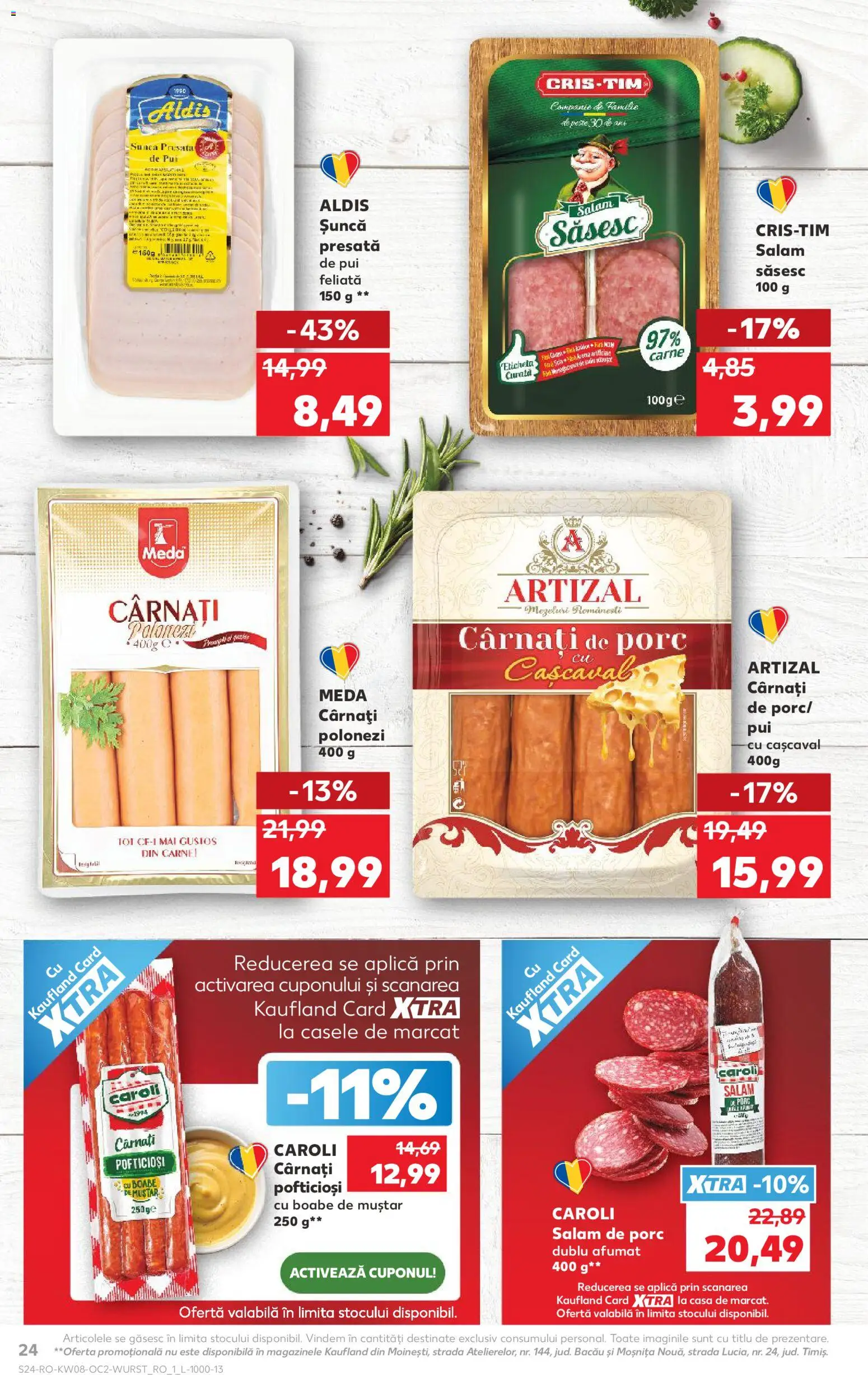 Catalog Kaufland 18 - 23 Februarie 2026 | Pagina 24 | Produse: Salam, Șuncă, Pește, Muștar