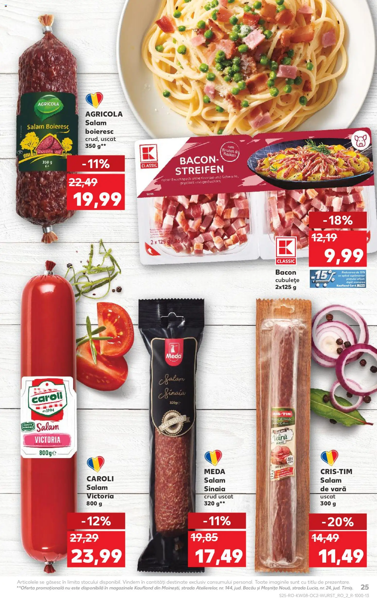 Catalog Kaufland 18 - 23 Februarie 2026 | Pagina 25 | Produse: Bacon, Salam