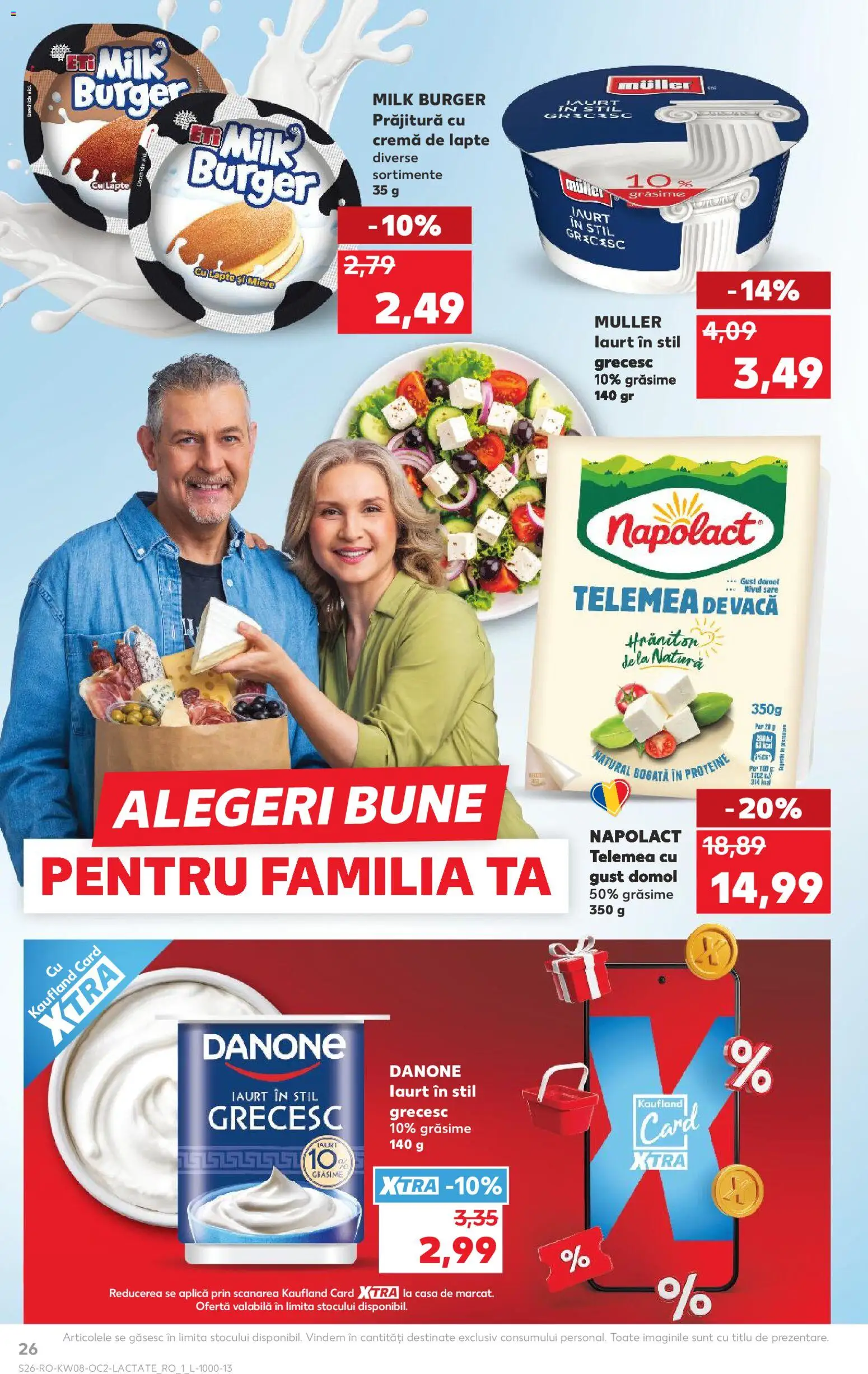 Catalog Kaufland 18 - 23 Februarie 2026 | Pagina 26 | Produse: Prăjitură, Iaurt, Burger, Sare