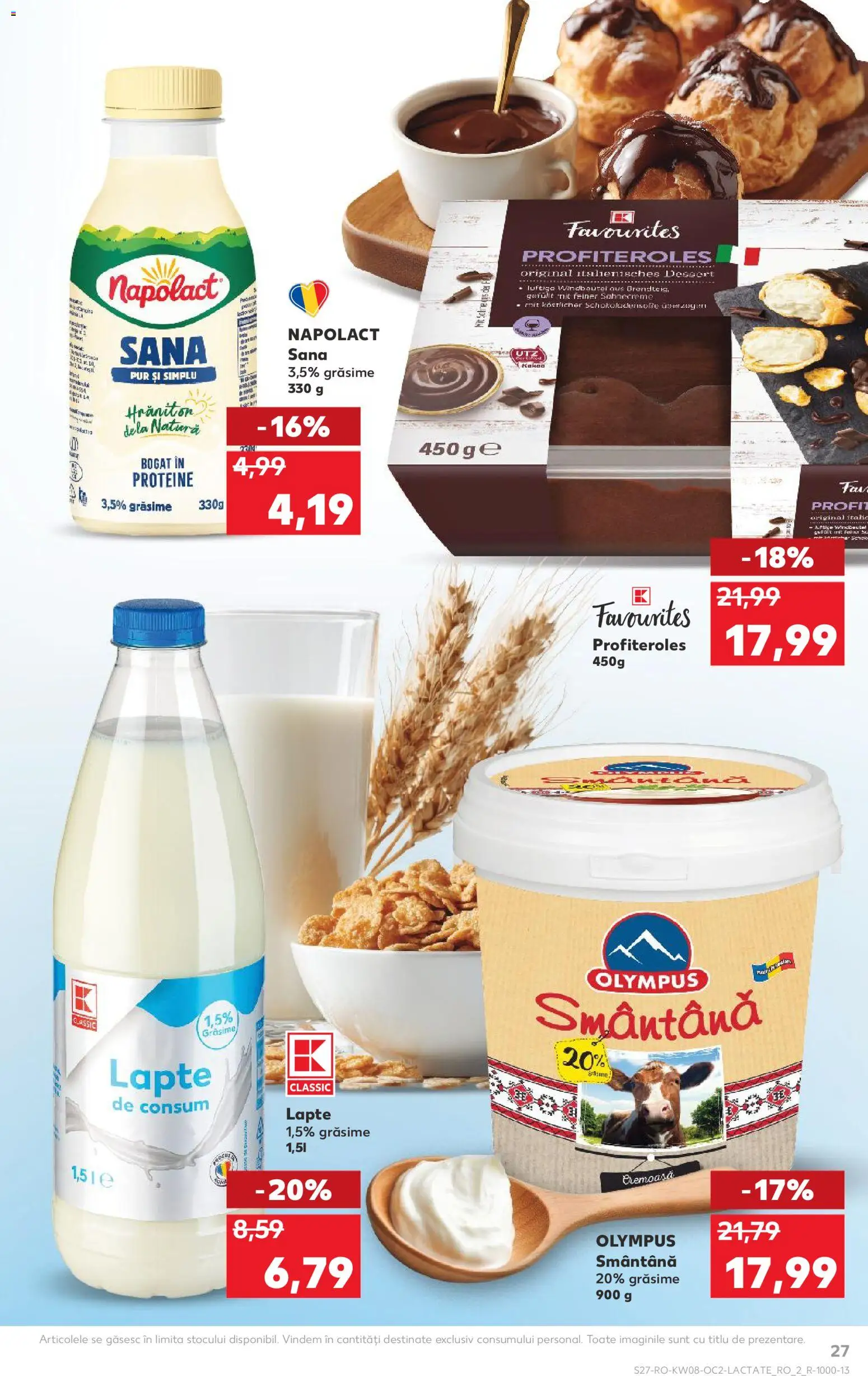 Catalog Kaufland 18 - 23 Februarie 2026 | Pagina 27 | Produse: Masaüstü kılıfı, Cort, Lapte, Smântână