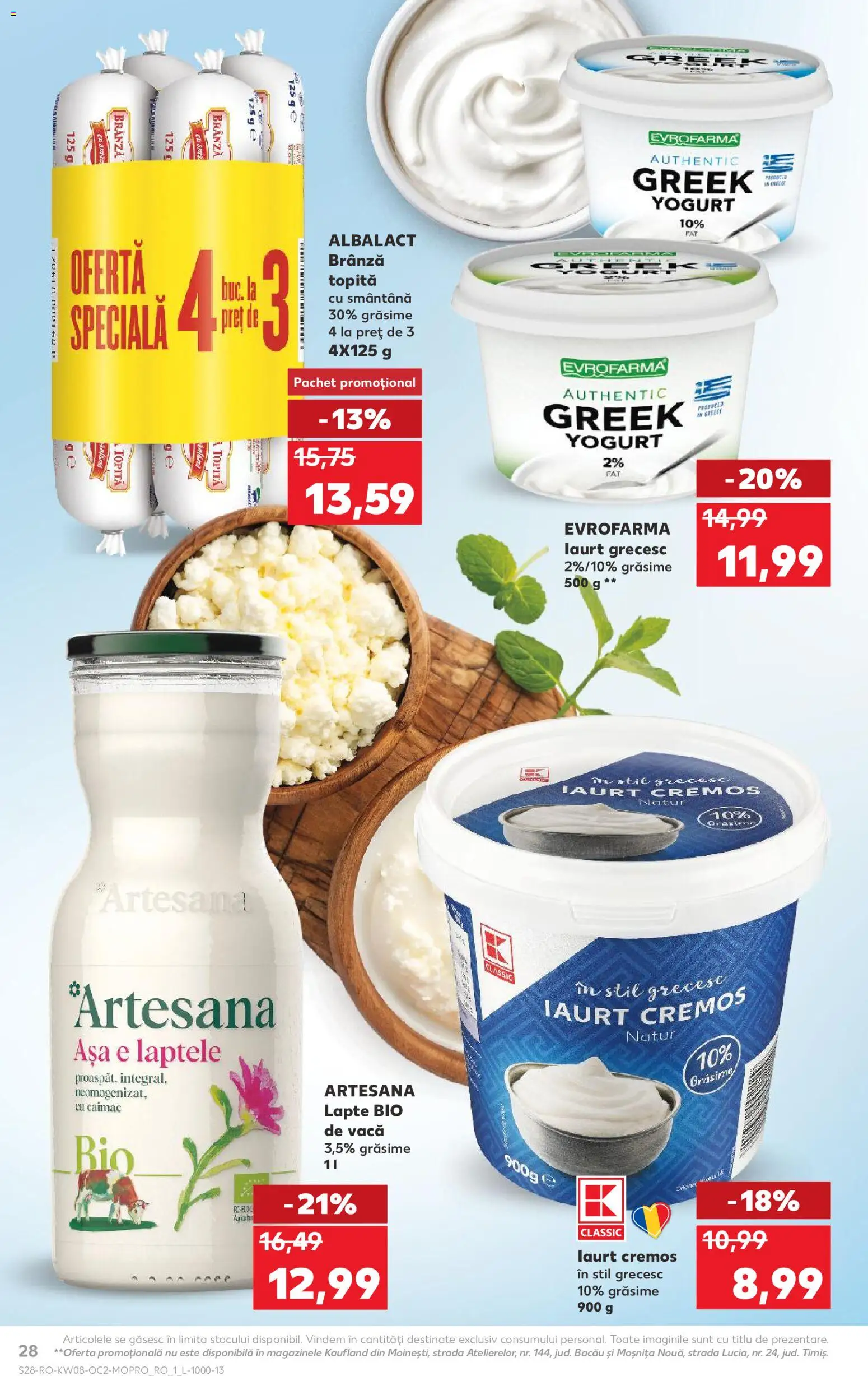 Catalog Kaufland 18 - 23 Februarie 2026 | Pagina 28 | Produse: Şerit ödül, Lapte, Brânză, Iaurt