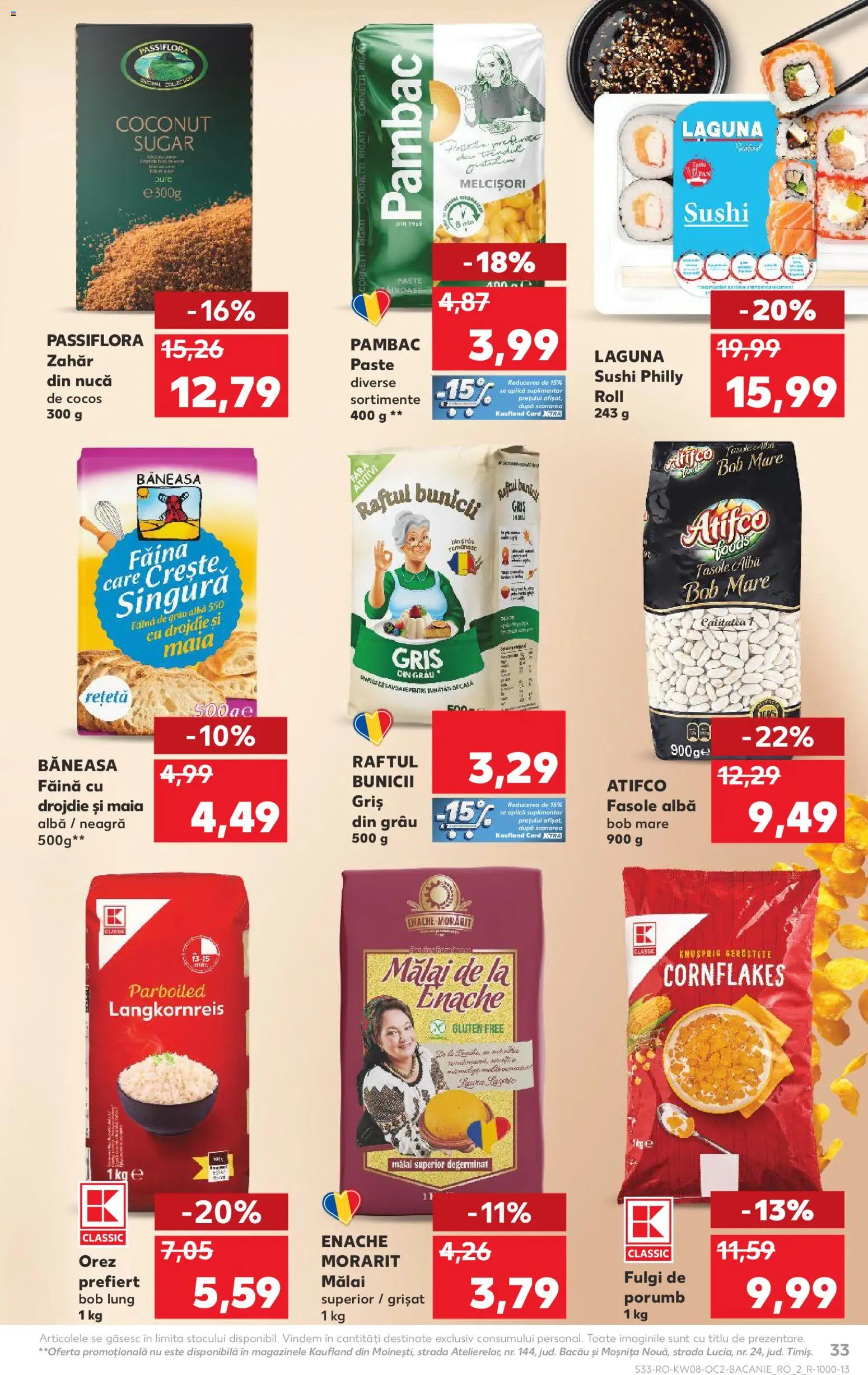 Catalog Kaufland 18 - 23 Februarie 2026 | Pagina 33 | Produse: Sushi, Făină, Fulgi, Zahăr