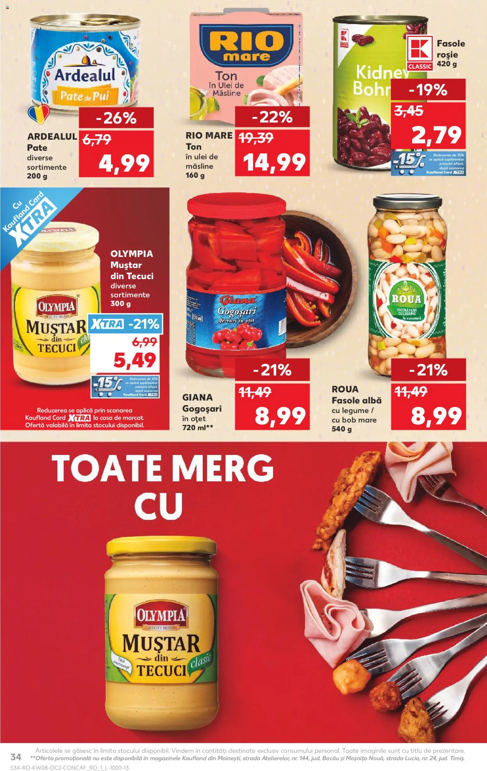 Catalog Kaufland 18 - 23 Februarie 2026 | Pagina 34 | Produse: Măsline, Ulei, Muștar, Fasole albă