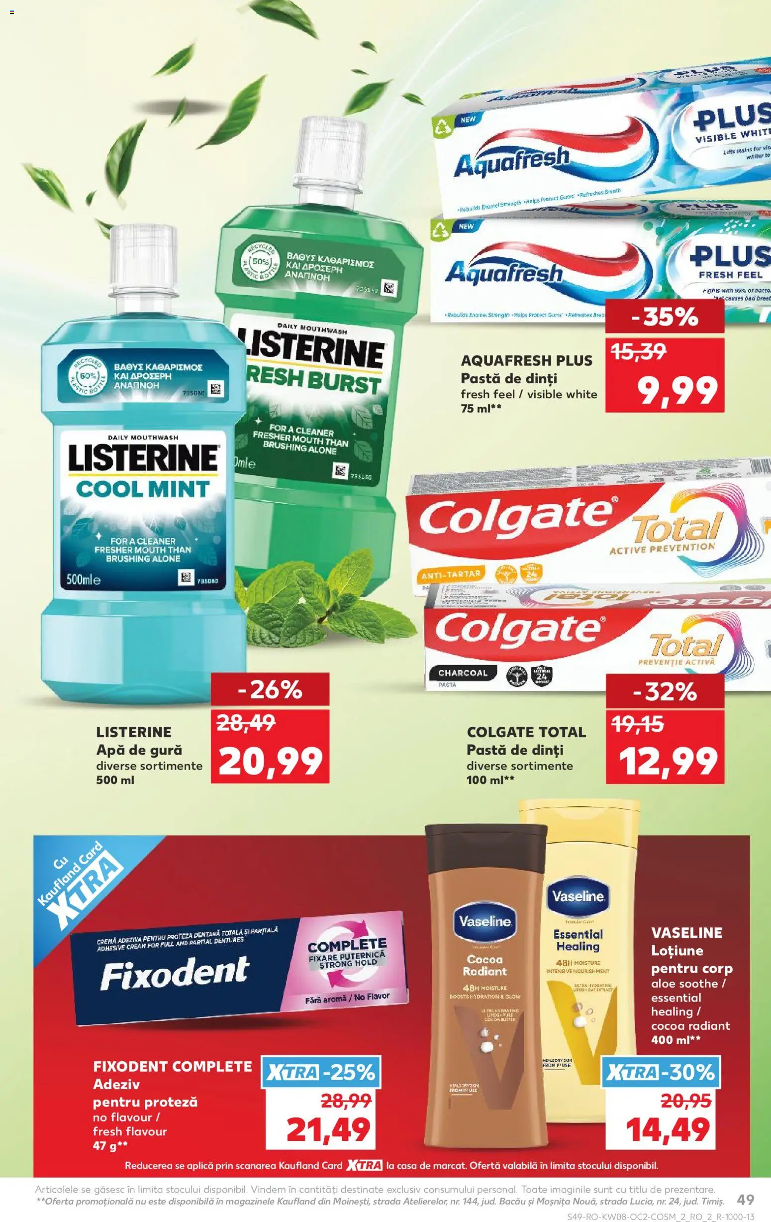 Catalog Kaufland 18 - 23 Februarie 2026 | Pagina 49 | Produse: Body, Cremă, Apă de gură, Adeziv