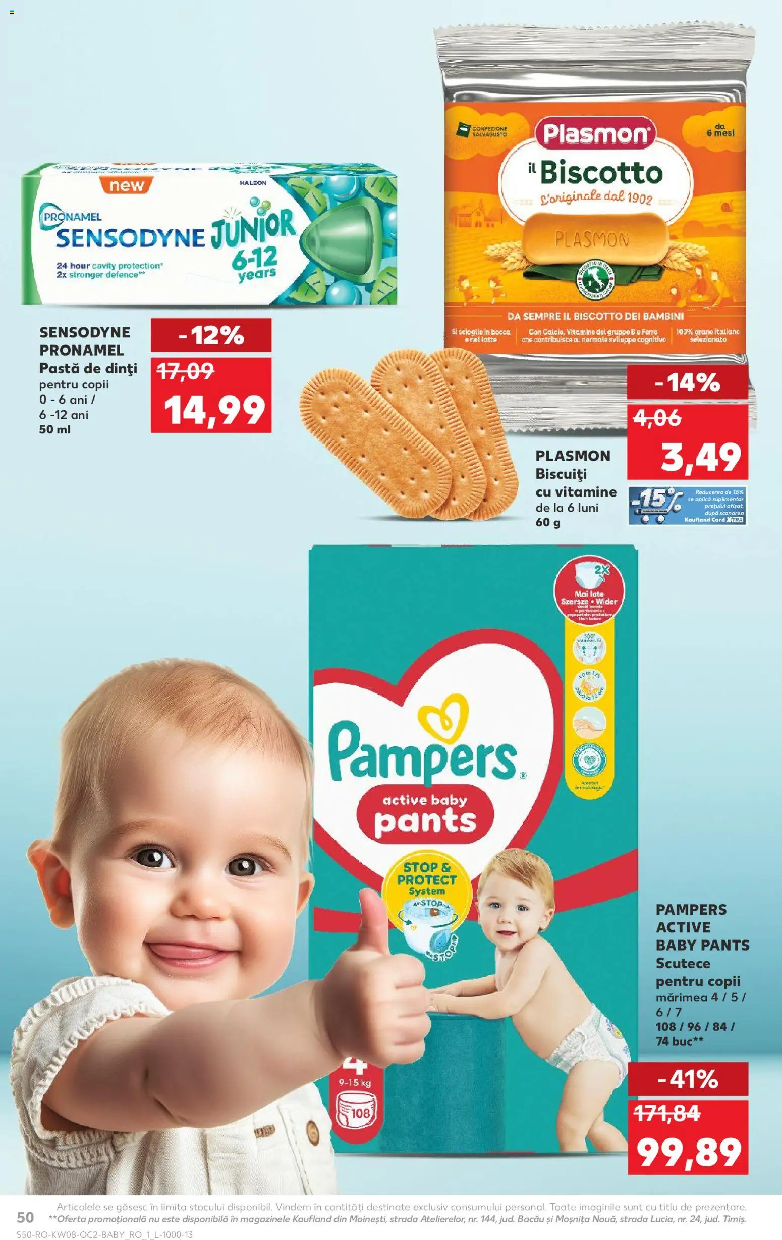 Catalog Kaufland 18 - 23 Februarie 2026 | Pagina 50 | Produse: Pirinç gevreği, Pastă de dinți, Biscuiți, Scutece
