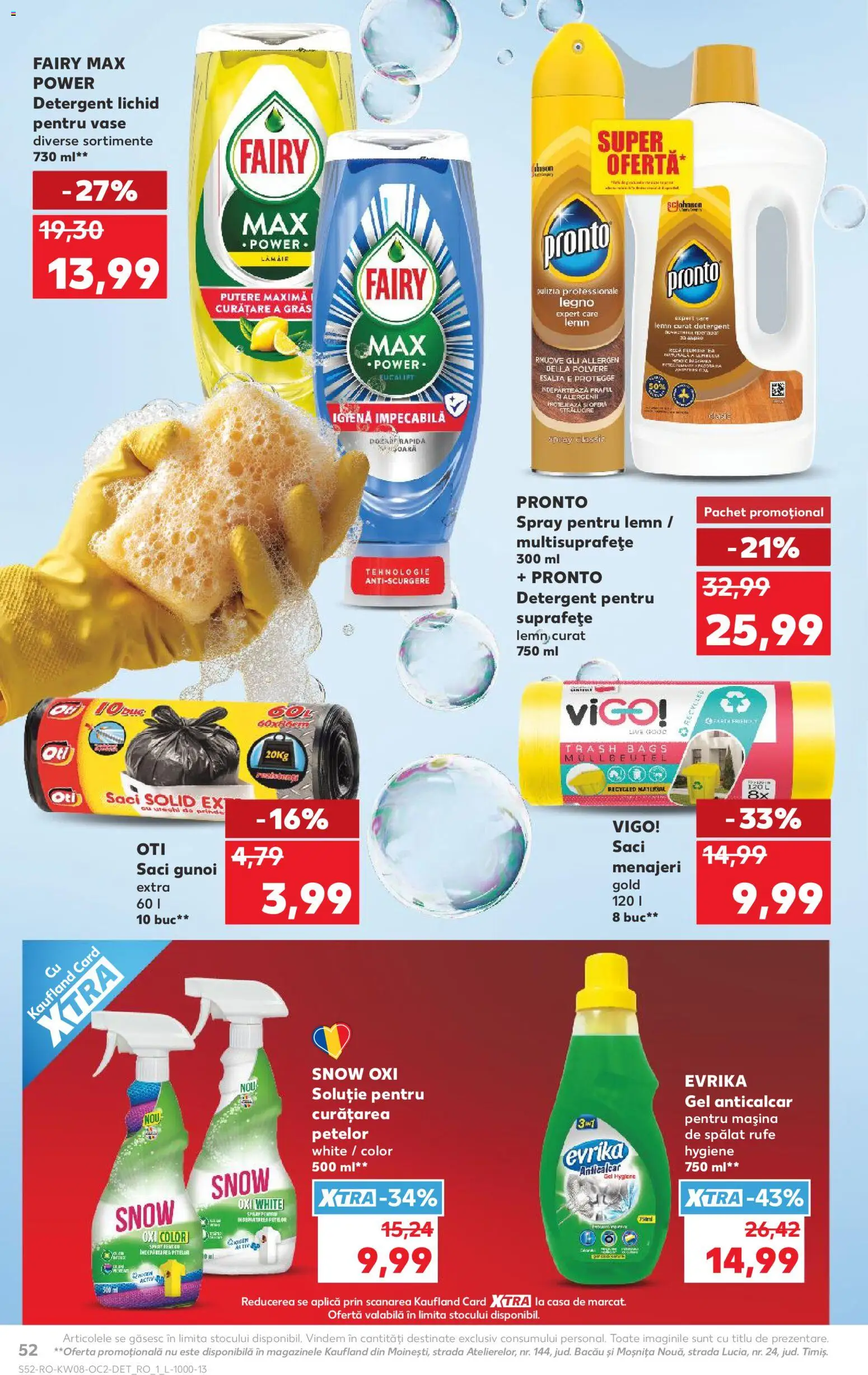 Catalog Kaufland 18 - 23 Februarie 2026 | Pagina 52 | Produse: Mașină De Spălat, Saci menajeri, Detergent
