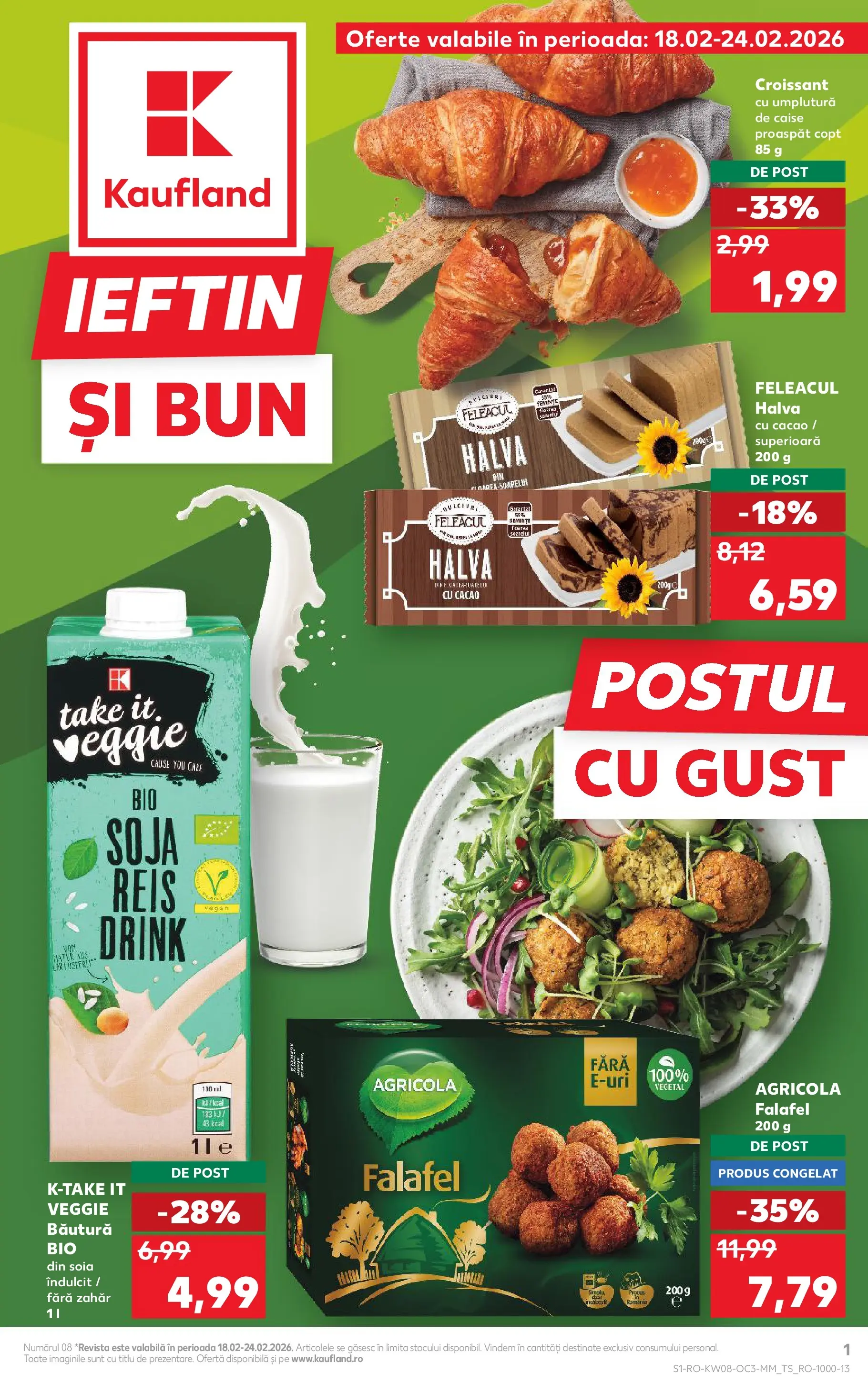 Catalog Kaufland 18 - 23 Februarie 2026 | Pagina 1 | Produse: Şerit ödül, Semințe, Ahtapot, Zahăr