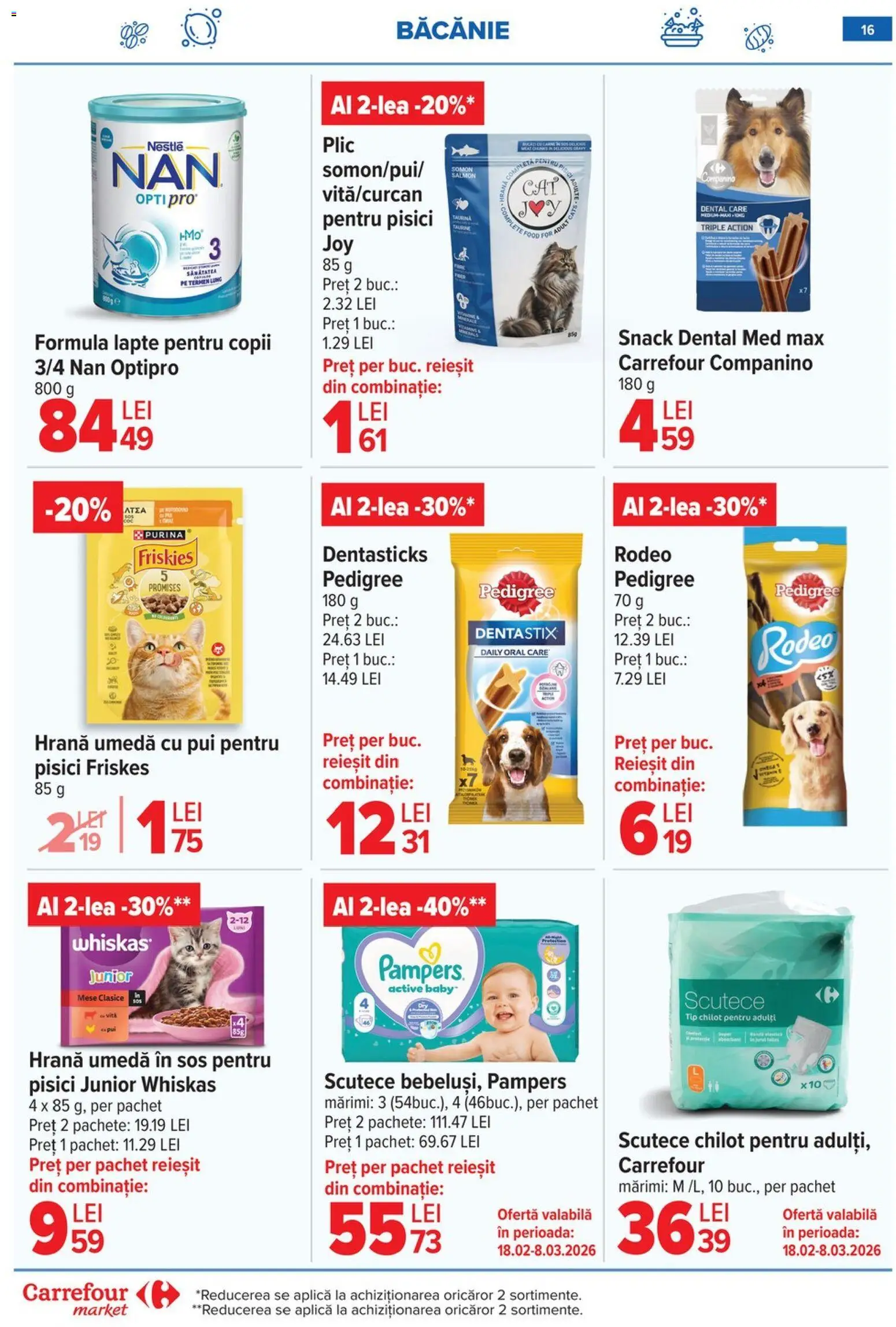 Catalog Carrefour 18 - 23 Februarie 2026 | Pagina 17 | Produse: Hacıyatmaz Kedi Oyuncağı, Lapte, Scutece, Sos