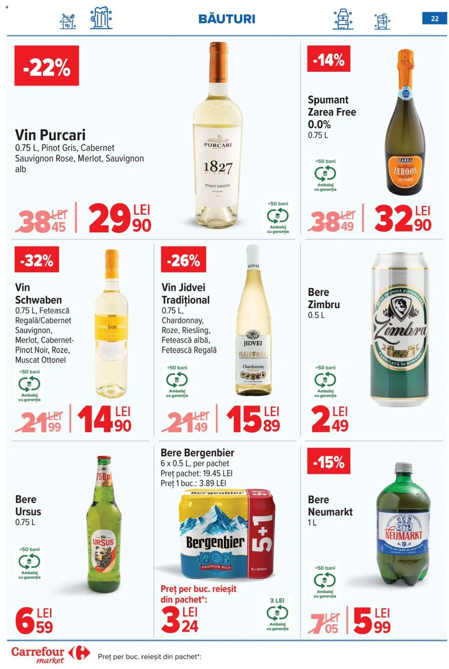 Catalog Carrefour 18 - 23 Februarie 2026 | Pagina 23 | Produse: Vin, Bere, Plastik Kulübe