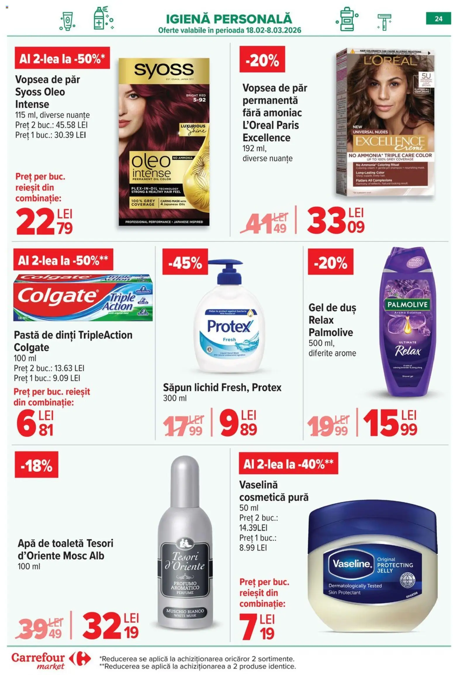 Catalog Carrefour 18 - 23 Februarie 2026 | Pagina 25 | Produse: Apă de toaletă, Gel de duș, Săpun lichid, Apă