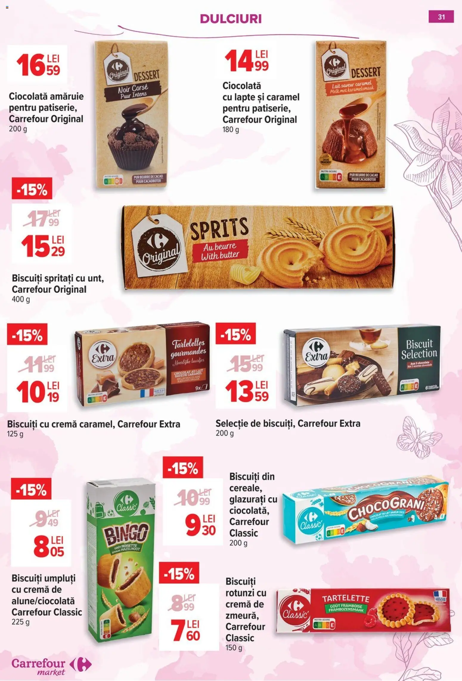 Catalog Carrefour 18 - 23 Februarie 2026 | Pagina 32 | Produse: Cremă, Ciocolată, Cacao, Biscuiți