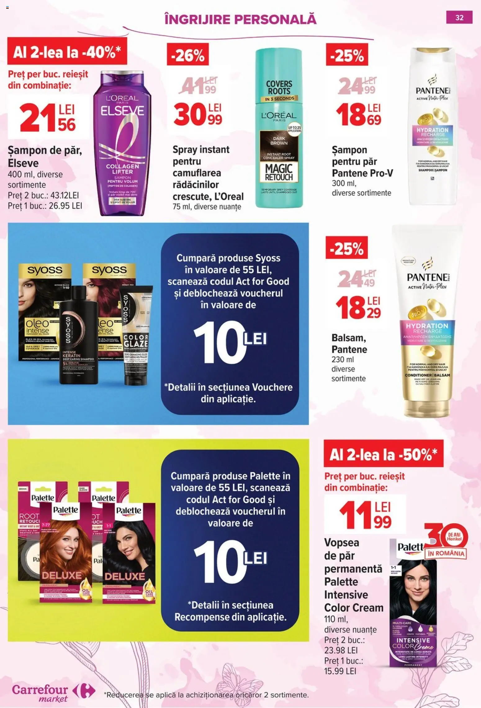 Catalog Carrefour 18 - 23 Februarie 2026 | Pagina 33 | Produse: Concealer, Șampon, Balsam, Vopsea de păr