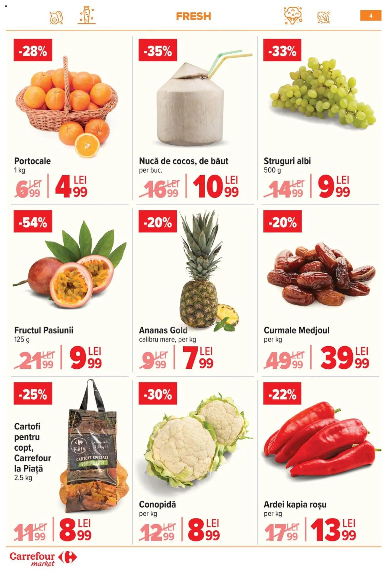 Catalog Carrefour 18 - 23 Februarie 2026 | Pagina 5 | Produse: Conopidă, Ardei, Ananas, Cartofi