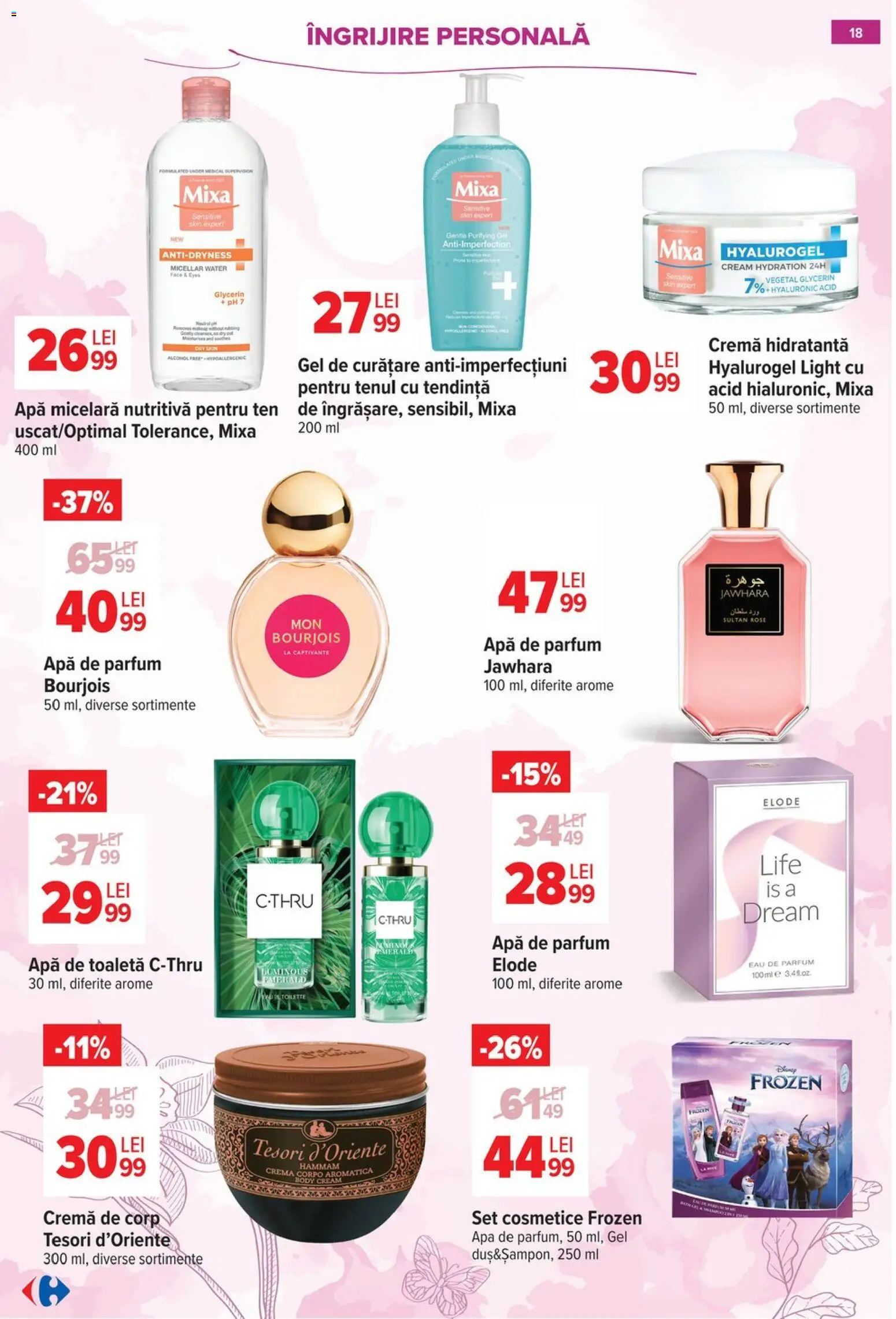 Catalog Carrefour 18 Februarie - 7 Martie 2026 | Pagina 18 | Produse: Apă de parfum, Arapsaçı, Parfum, Cremă de corp